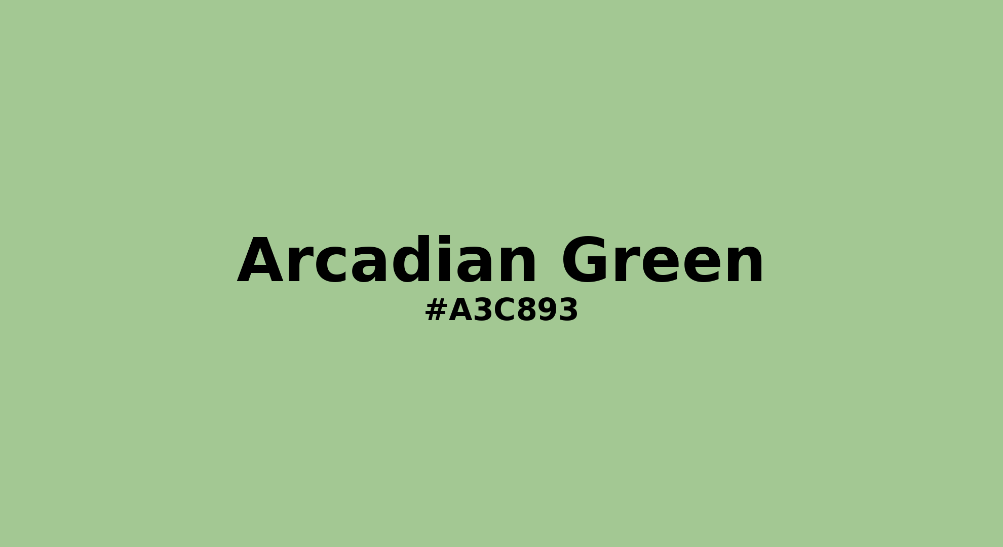 Discover the beautiful color name "Arcadian Green" for Pantone 14-0123 Tcx Arcadian Green Color | Hex color Code #a3c893. Perfect color naming reference for designers and developers. #colorname #colortheory #design #a3c893