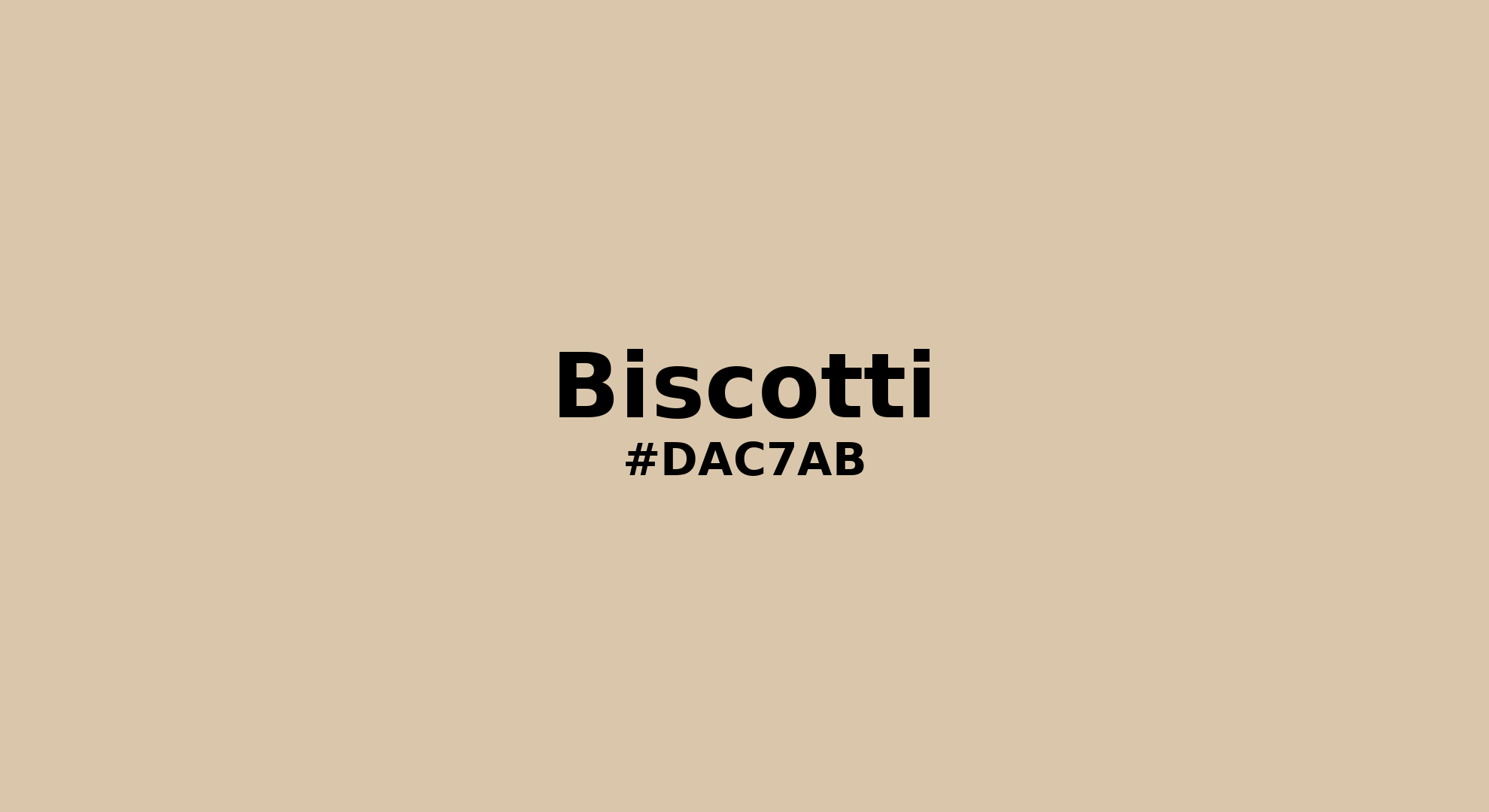Discover the beautiful color name "Biscotti" for Pantone 13-1009 Tcx Biscotti Color | Hex color Code #dac7ab. Perfect color naming reference for designers and developers. #colorname #colortheory #design #dac7ab