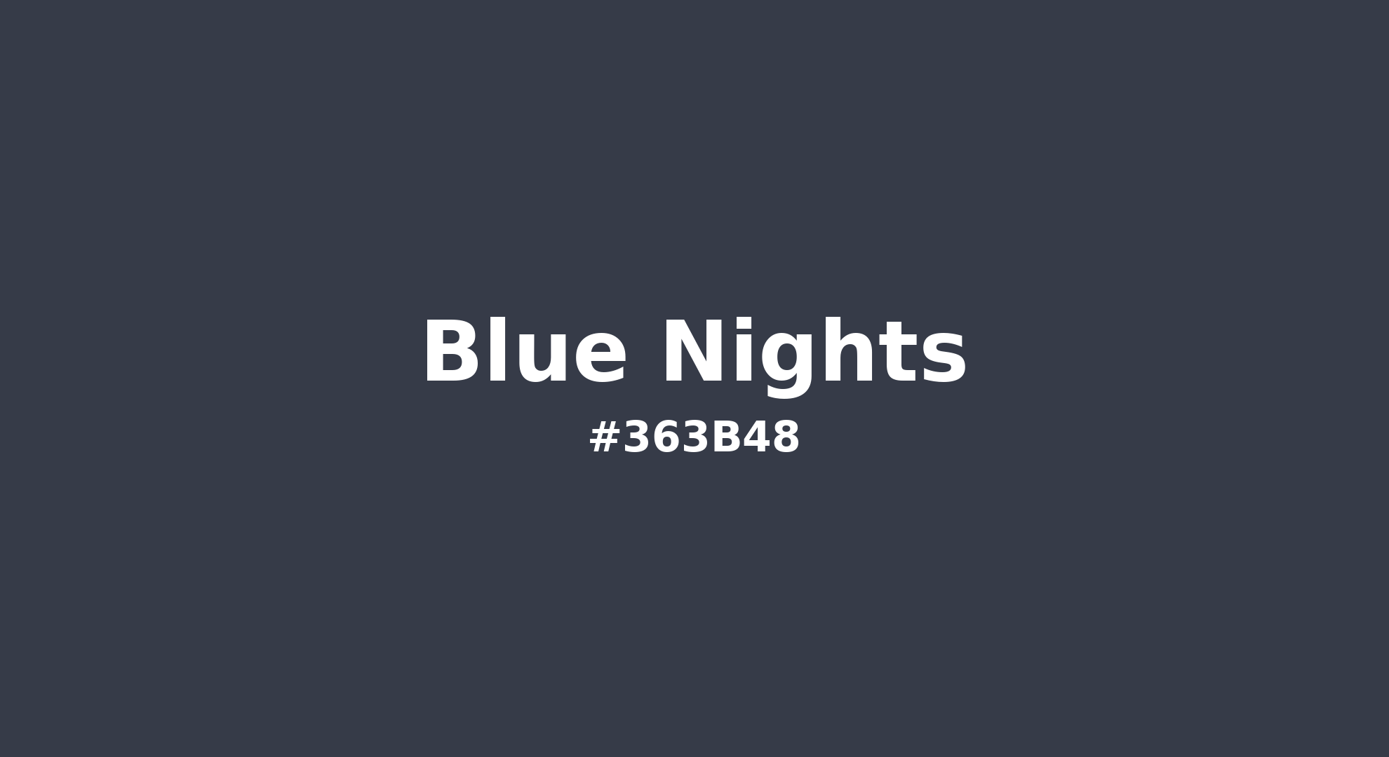 Hex Color #363b48 | Printing Match PANTONE 19-4023 TCX | Color