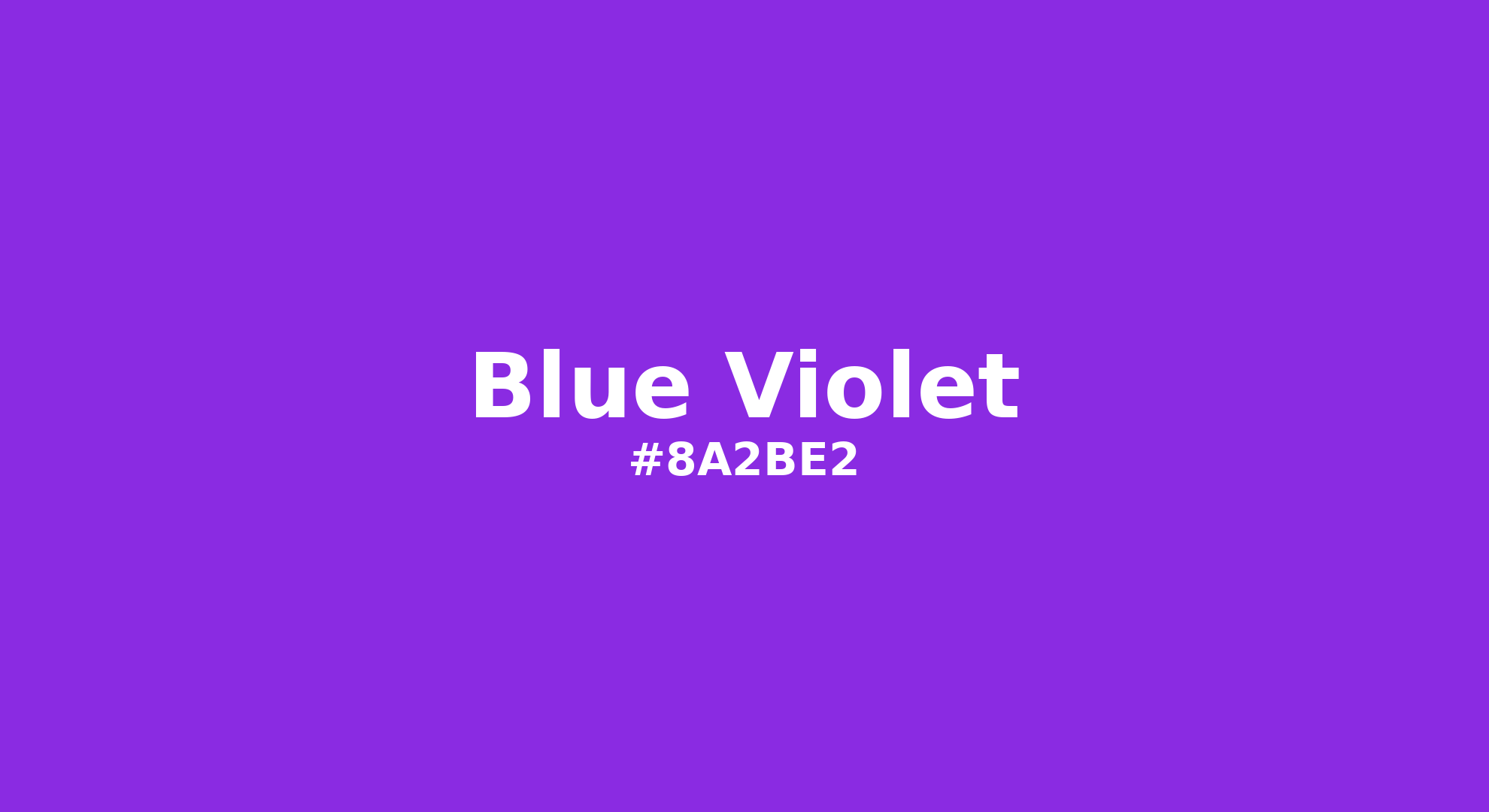 Discover the beautiful color name "Blue Violet" for  Blue Violet Color | Hex 8a2be2. Perfect color naming reference for designers and developers. #colorname #colortheory #design #8a2be2