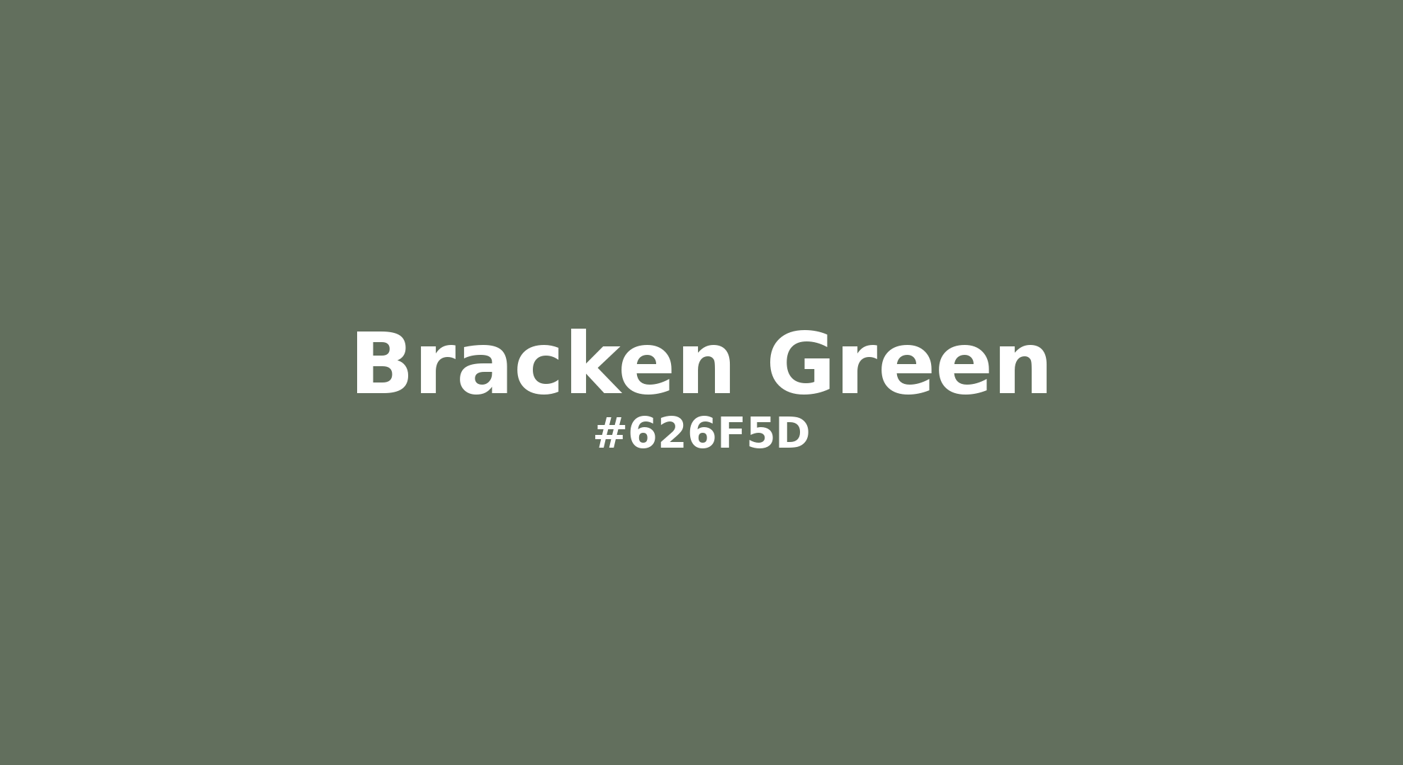 Discover the beautiful color name "Bracken Green" for  Bracken Green Color | Hex 626f5d. Perfect color naming reference for designers and developers. #colorname #colortheory #design #626f5d