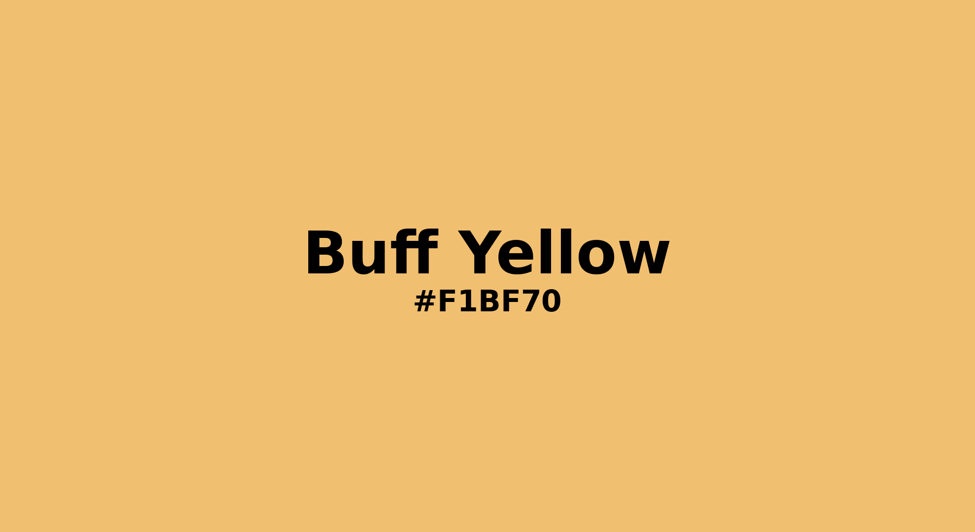 Discover the beautiful color name "Buff Yellow" for Pantone 14-0847 Tcx Buff Yellow Color | Hex color Code #f1bf70. Perfect color naming reference for designers and developers. #colorname #colortheory #design #f1bf70
