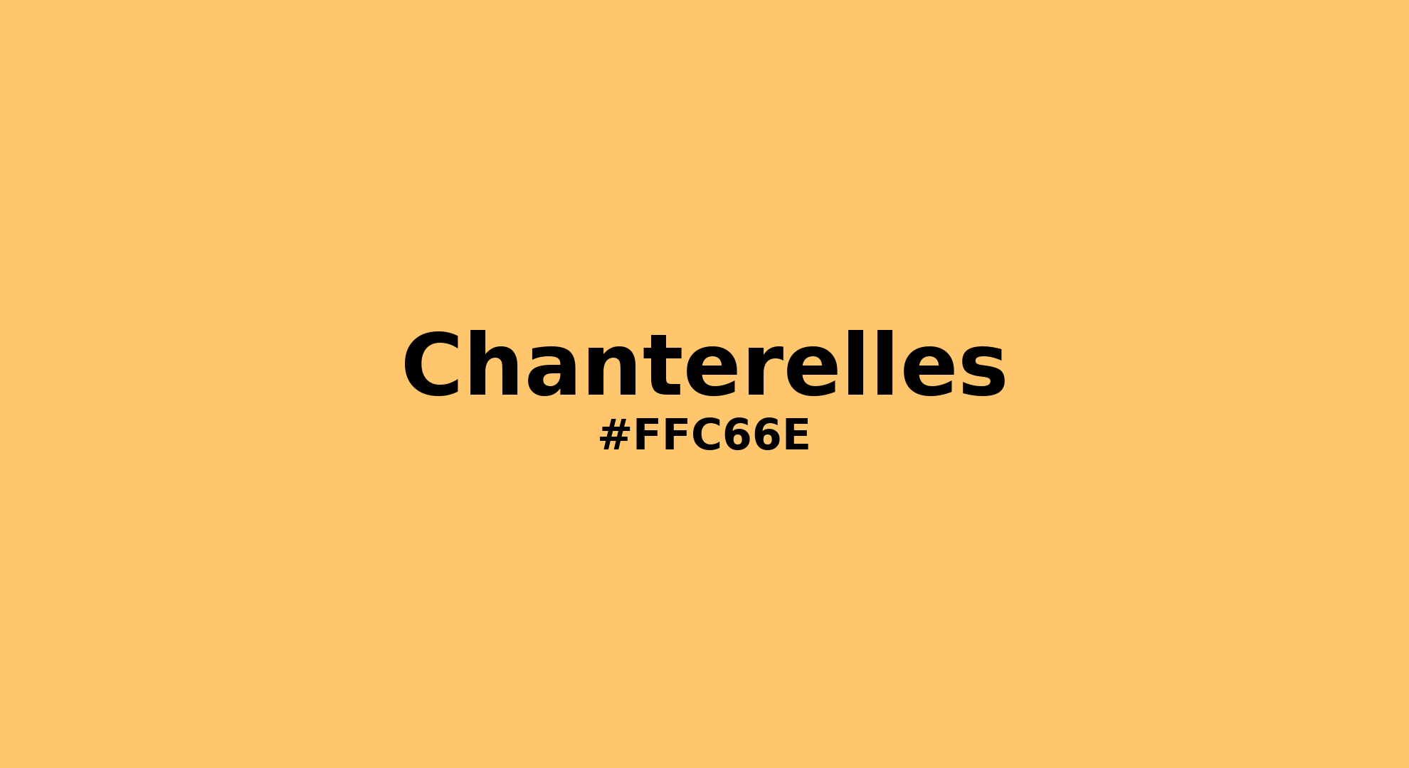 Discover the beautiful color name "Chanterelles" for Pantone 13-0945 Tcx Pale Marigold Color | Hex color Code #ffc66e. Perfect color naming reference for designers and developers. #colorname #colortheory #design #ffc66e