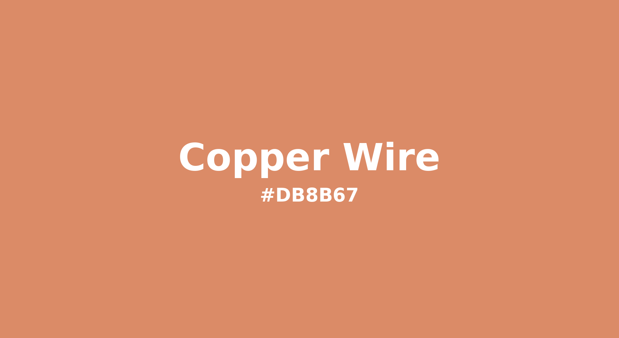Copper Wire Color Code