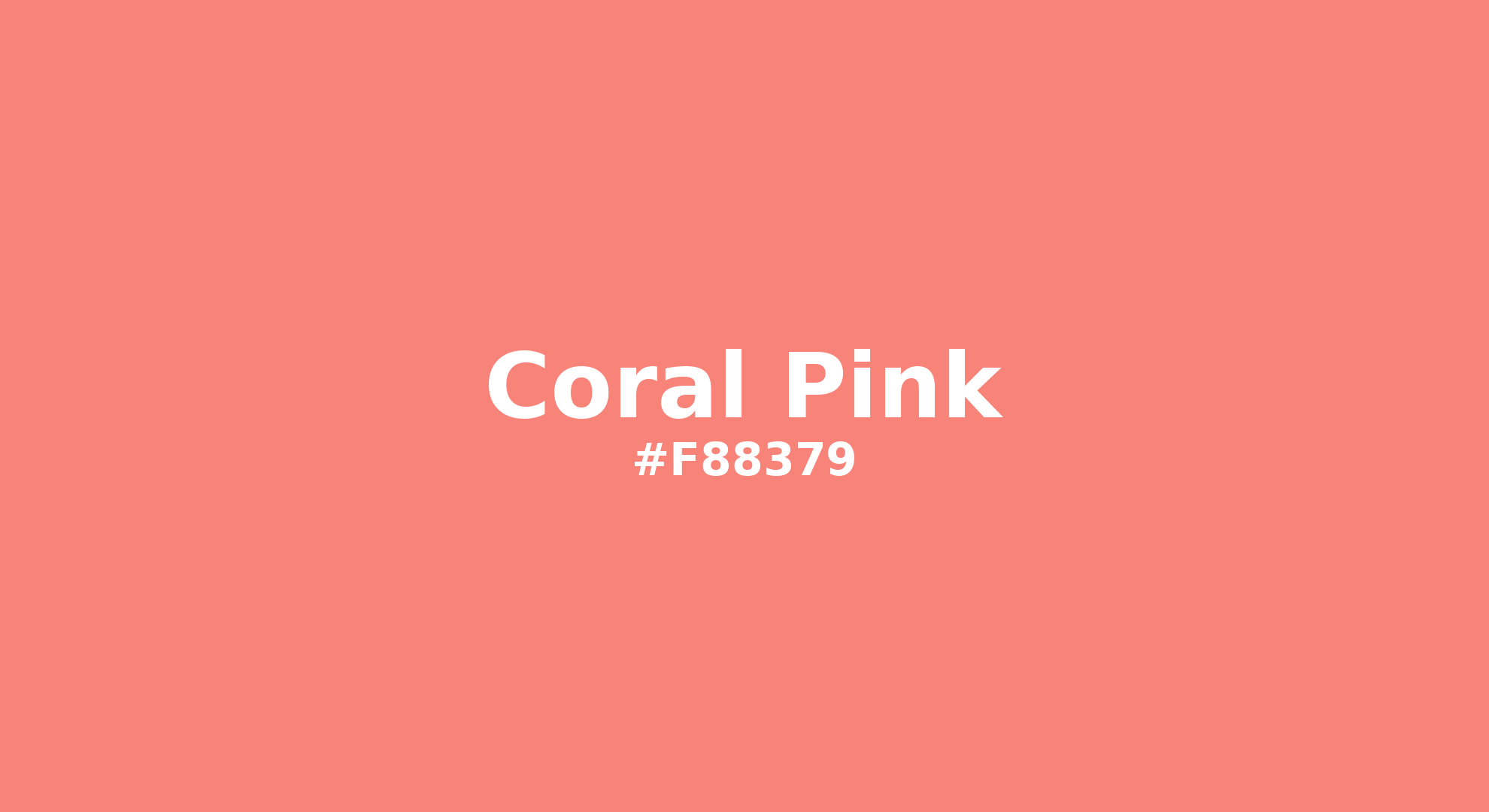 Coral Pink Color | f88379 | Color conversion CMYK | Hsl | Rgb