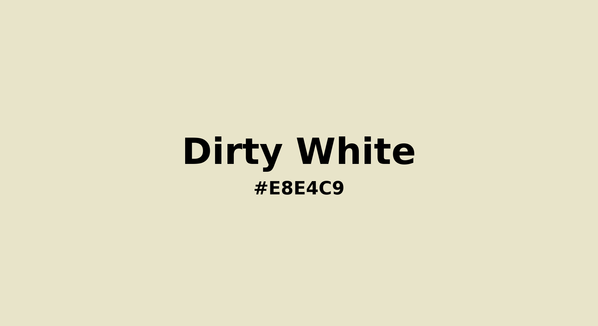 What Is Dirty White Color