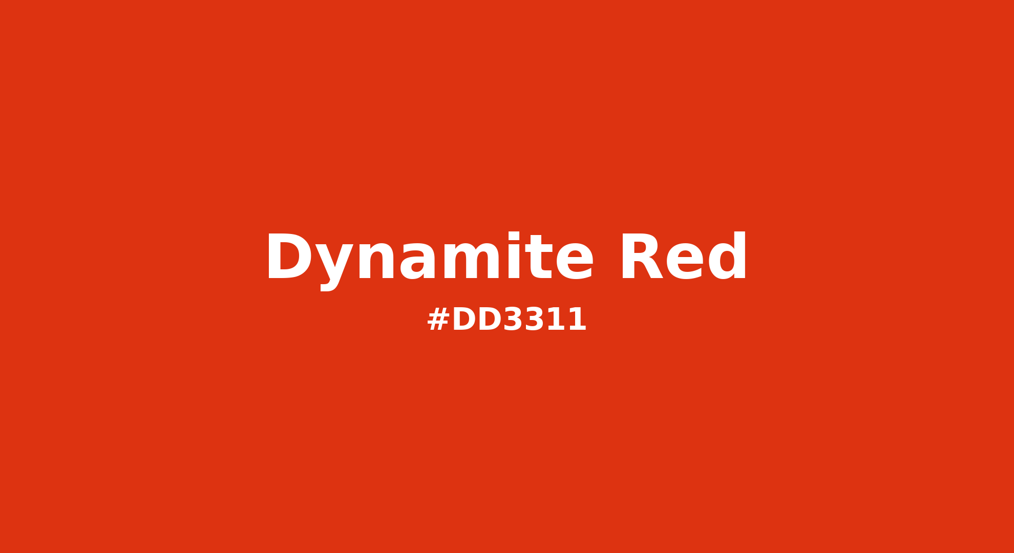 Dynamite Red Color | dd3311 | Color conversion CMYK | Hsl | Rgb