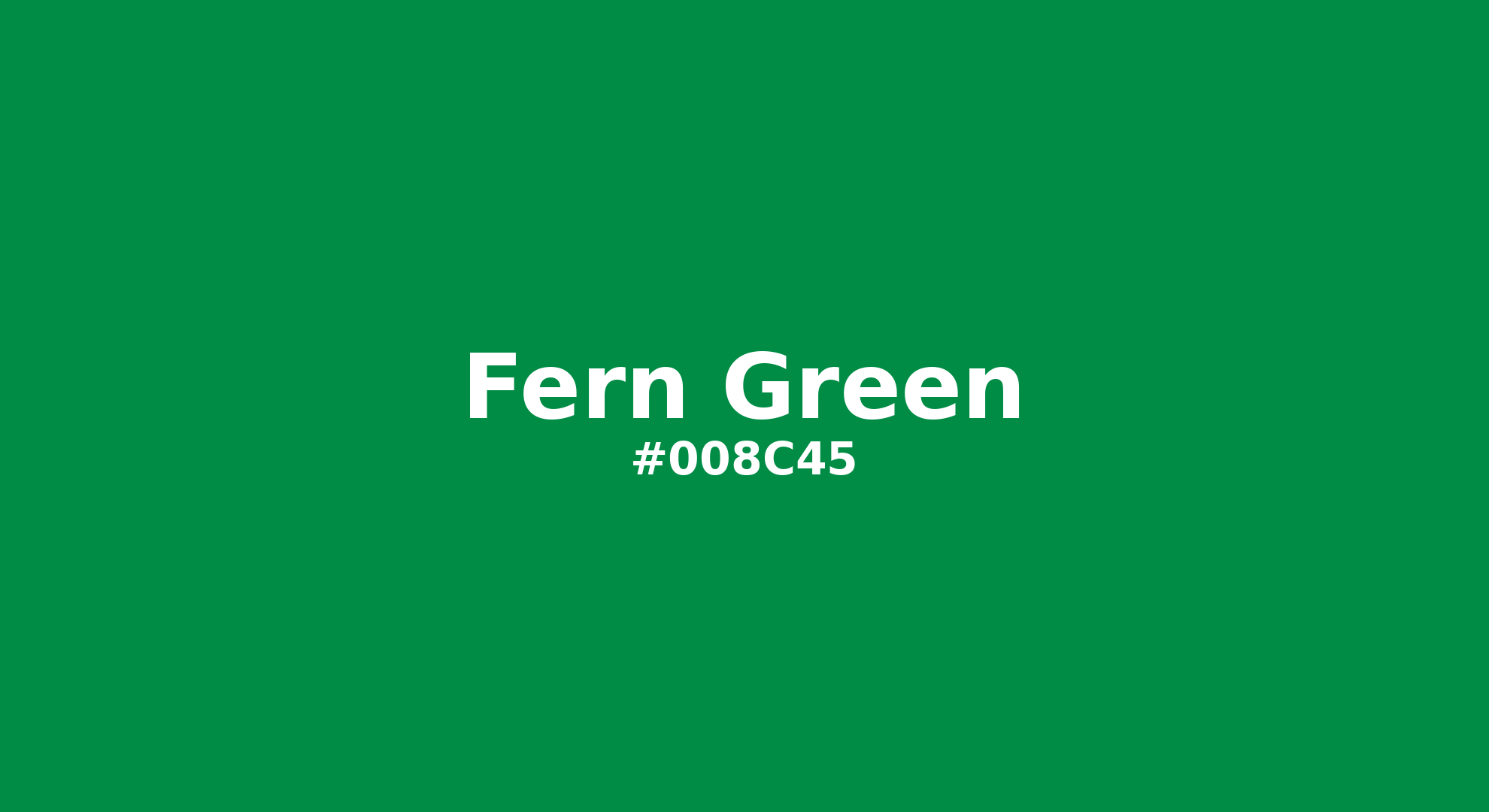 Hex Color #008c45 | Printing Match PANTONE 17-6153 TCX | Color