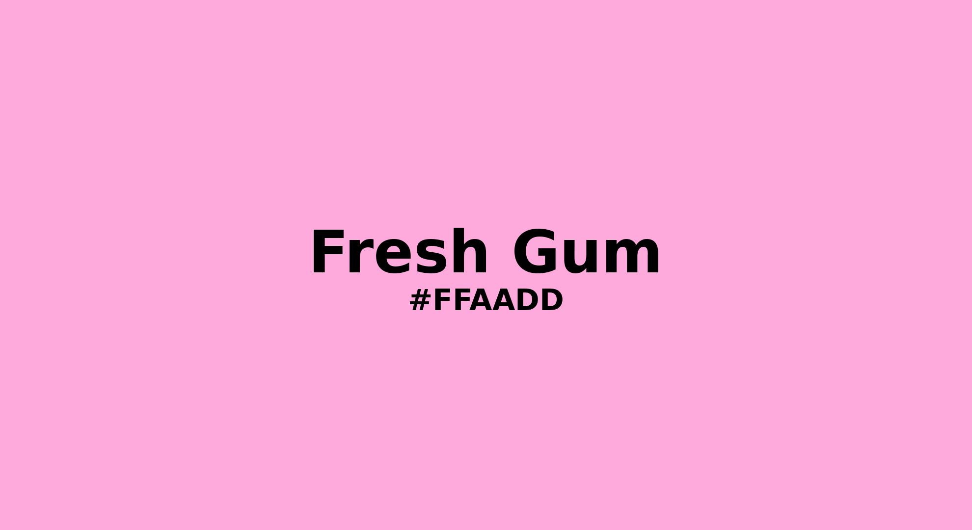 Discover the beautiful color name "Fresh Gum" for  Fresh Gum Color | Hex ffaadd. Perfect color naming reference for designers and developers. #colorname #colortheory #design #ffaadd