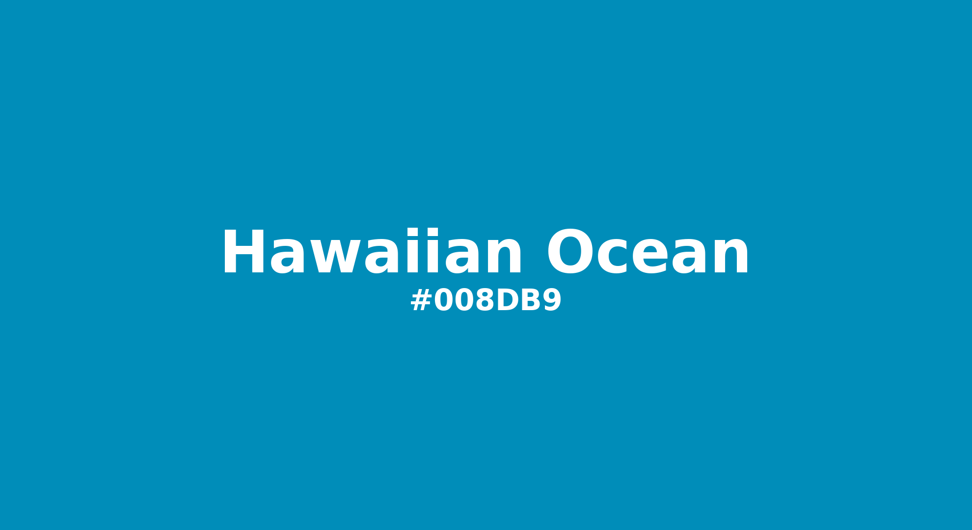 Discover the beautiful color name "Hawaiian Ocean" for Pantone 17-4540 Tcx Hawaiian Ocean Color | Hex color Code #008db9. Perfect color naming reference for designers and developers. #colorname #colortheory #design #008db9