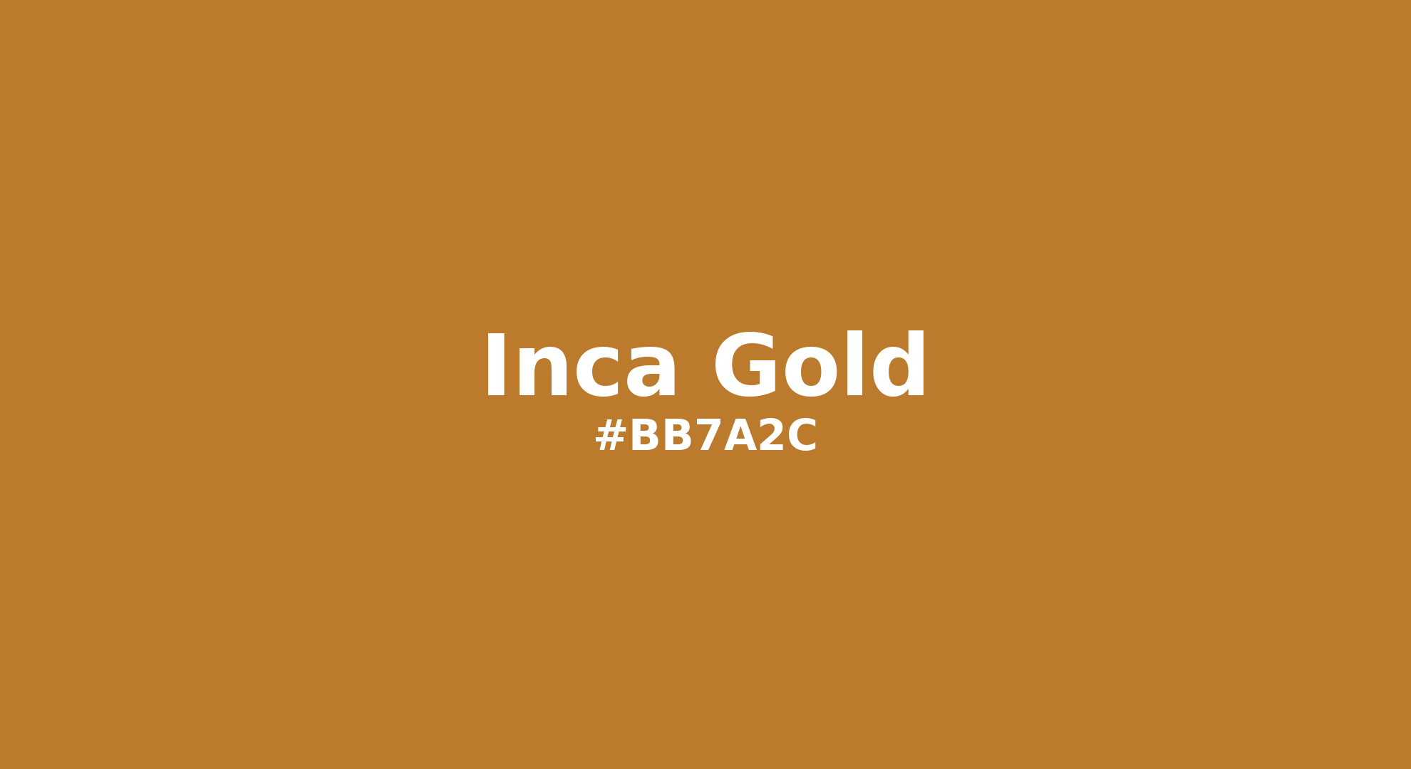 Discover the beautiful color name "Inca Gold" for Pantone 17-1048 Tcx Inca Gold Color | Hex color Code #bb7a2c. Perfect color naming reference for designers and developers. #colorname #colortheory #design #bb7a2c