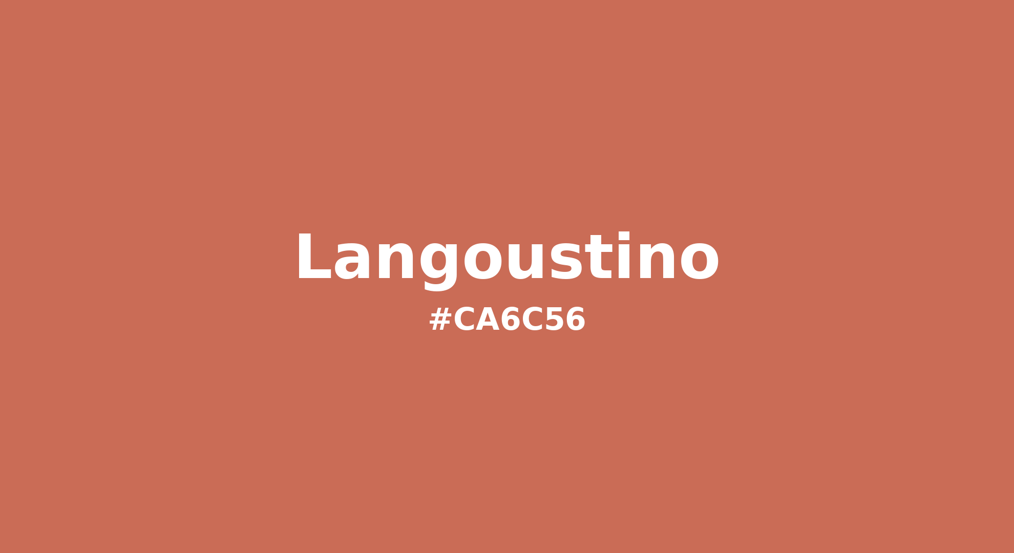 Discover the beautiful color name "Langoustino" for Pantone 16-1440 Tcx Langoustino Color | Hex color Code #ca6c56. Perfect color naming reference for designers and developers. #colorname #colortheory #design #ca6c56