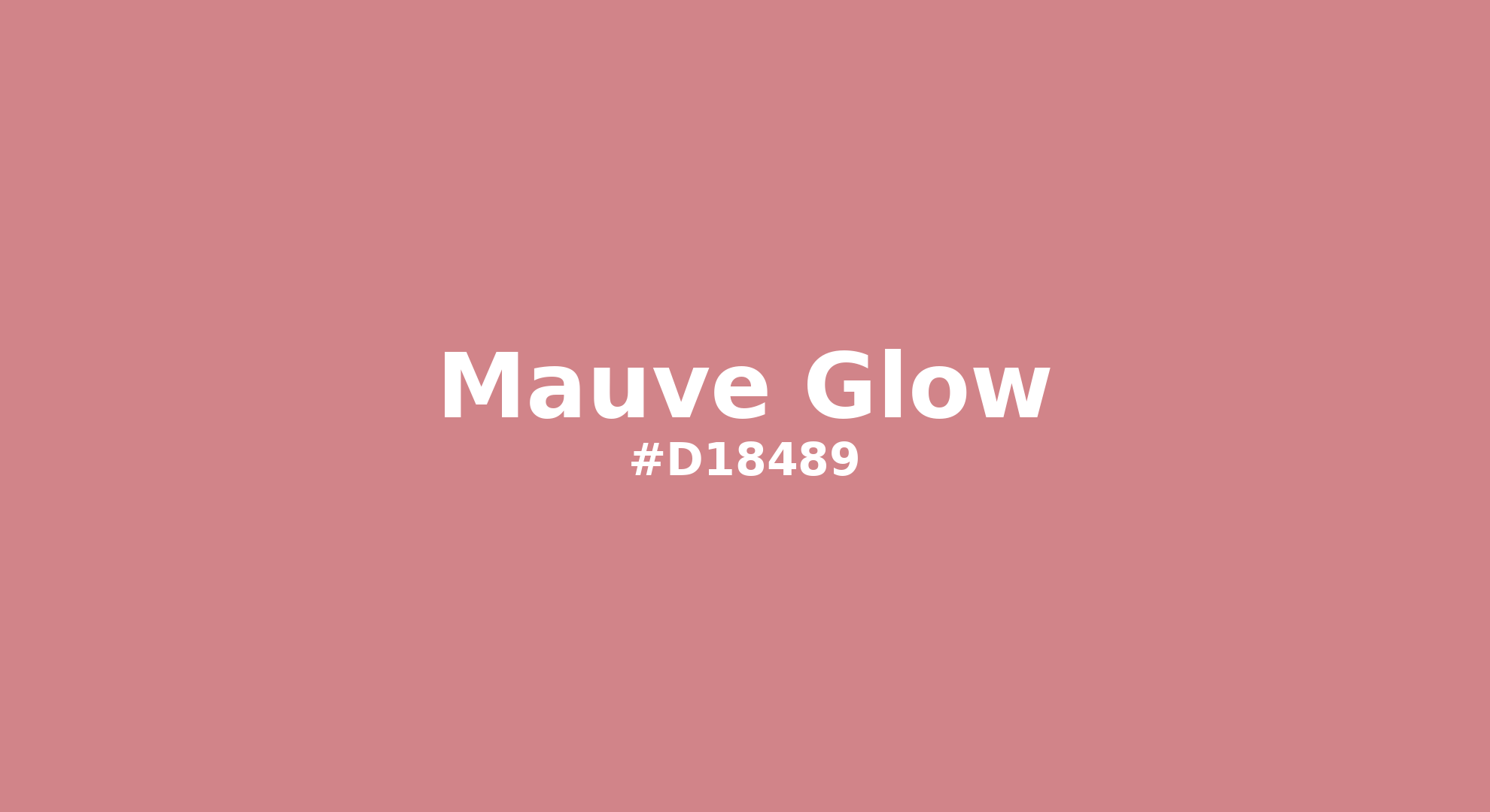 Discover the beautiful color name "Mauve Glow" for Pantone 16-1617 Tcx Mauveglow Color | Hex color Code #d18489. Perfect color naming reference for designers and developers. #colorname #colortheory #design #d18489