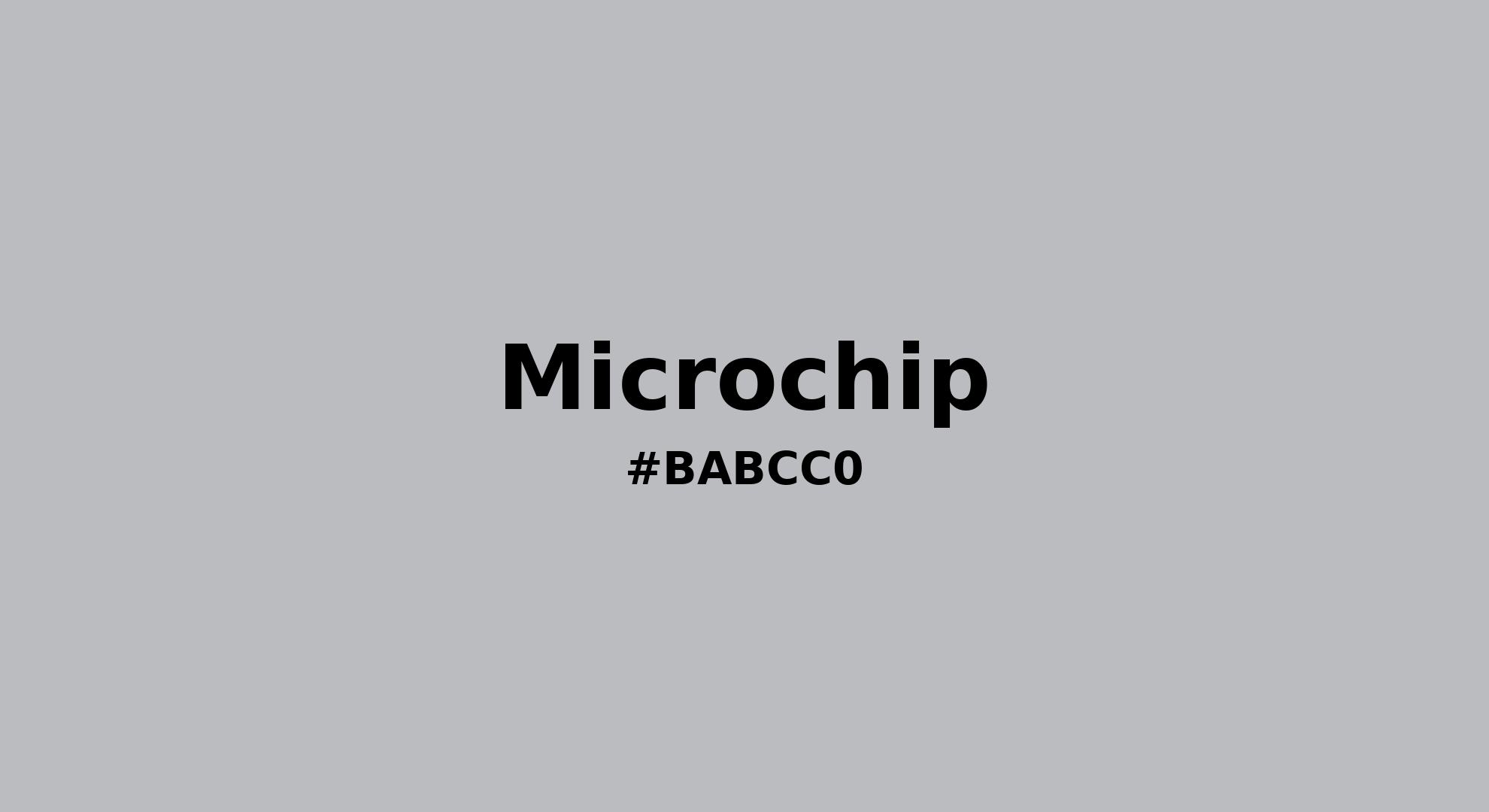 Discover the beautiful color name "Microchip" for Pantone 14-4105 Tcx Micro Chip Color | Hex color Code #babcc0. Perfect color naming reference for designers and developers. #colorname #colortheory #design #babcc0