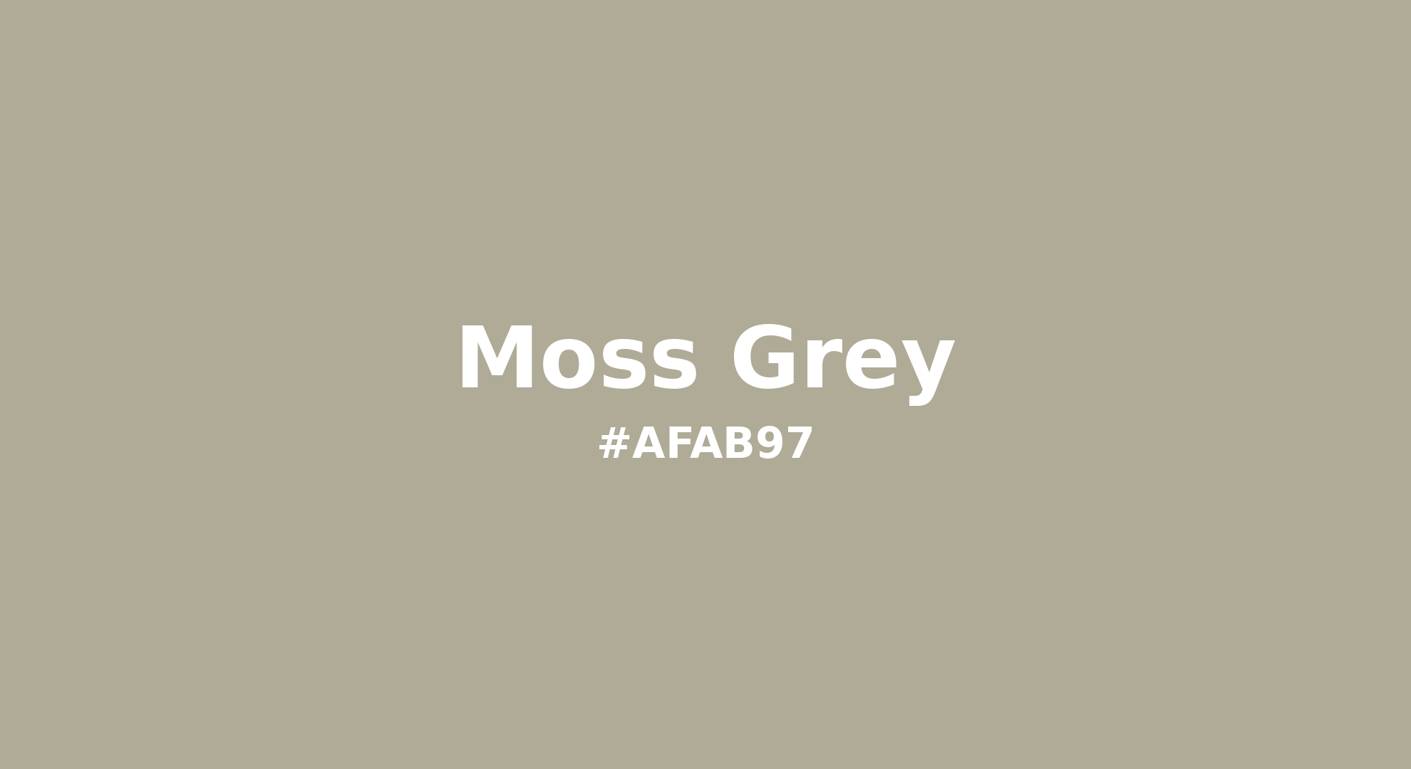Discover the beautiful color name "Moss Grey" for Pantone 15-6410 Tcx Moss Gray Color | Hex color Code #afab97. Perfect color naming reference for designers and developers. #colorname #colortheory #design #afab97