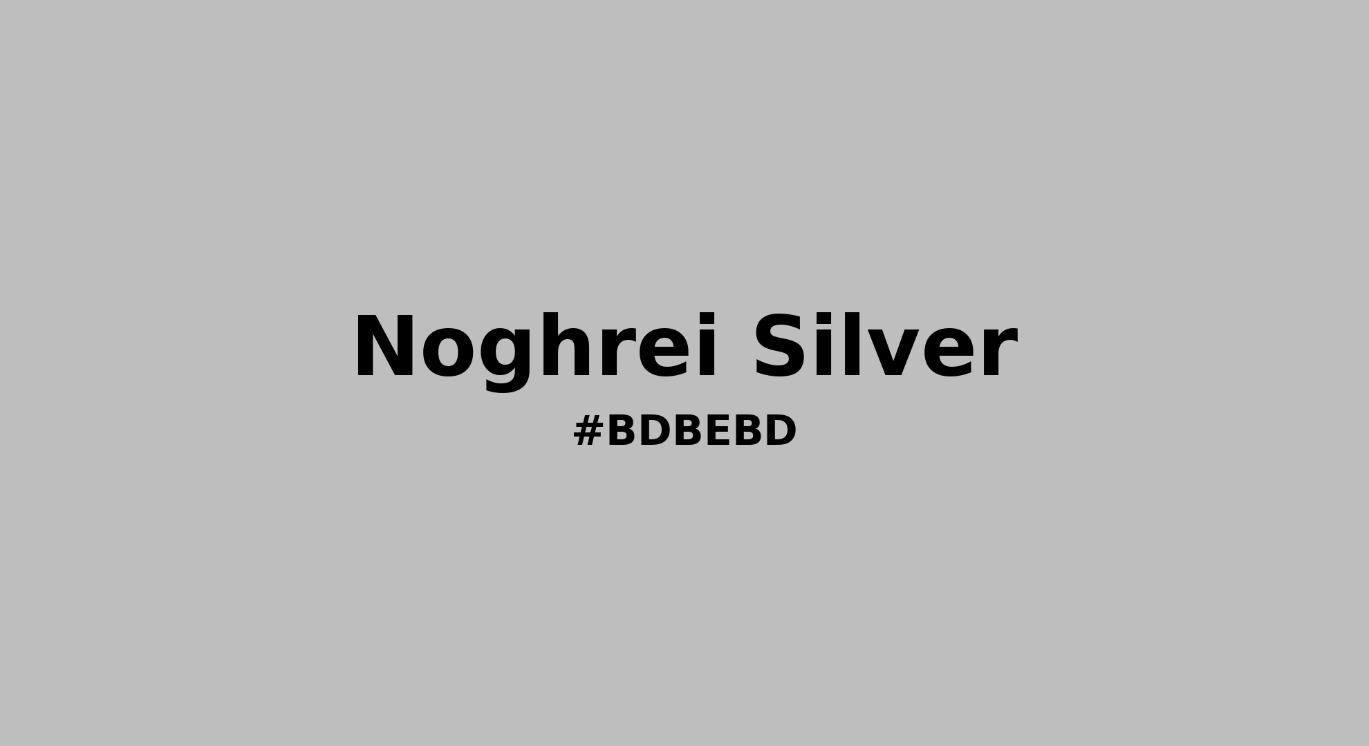 Discover the beautiful color name "Noghrei Silver" for Pantone 420 U Color | Hex color Code #bdbebd. Perfect color naming reference for designers and developers. #colorname #colortheory #design #bdbebd