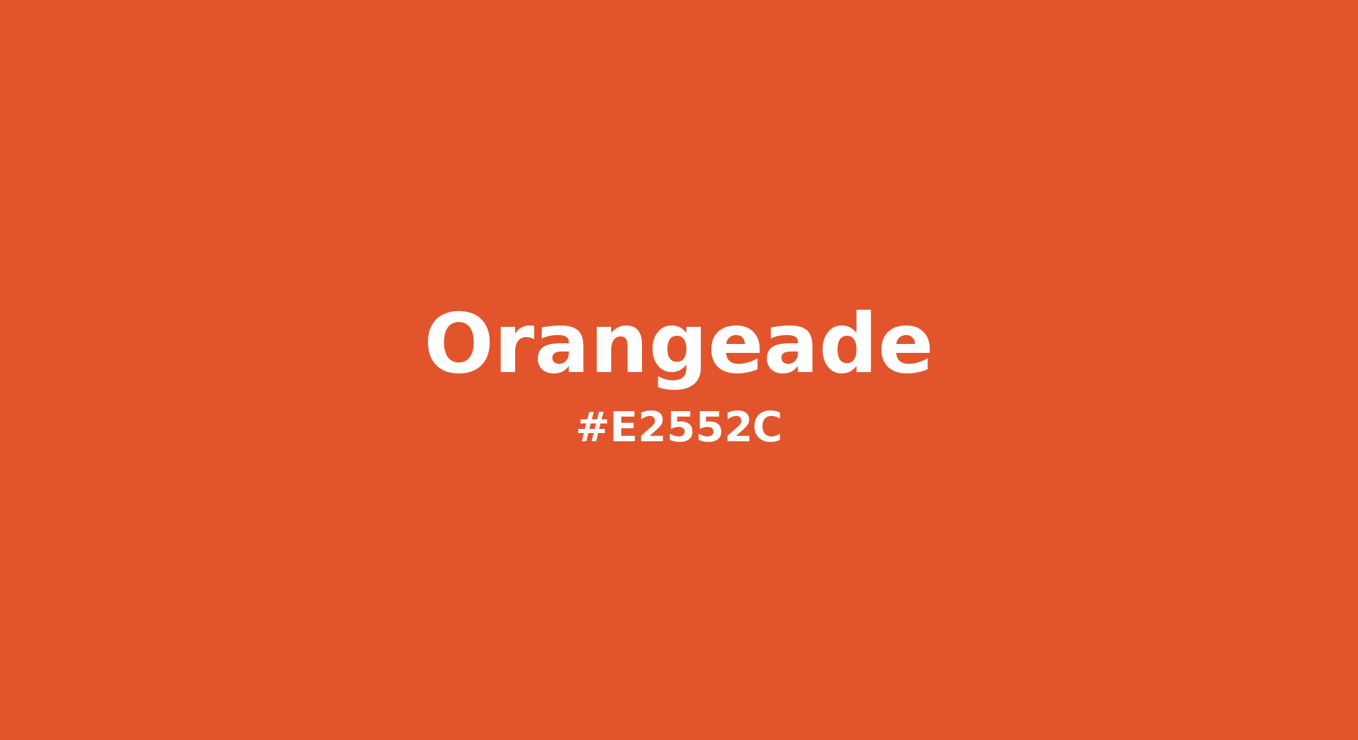 Discover the beautiful color name "Orangeade" for Pantone 17-1461 Tcx Orangeade Color | Hex color Code #e2552c. Perfect color naming reference for designers and developers. #colorname #colortheory #design #e2552c