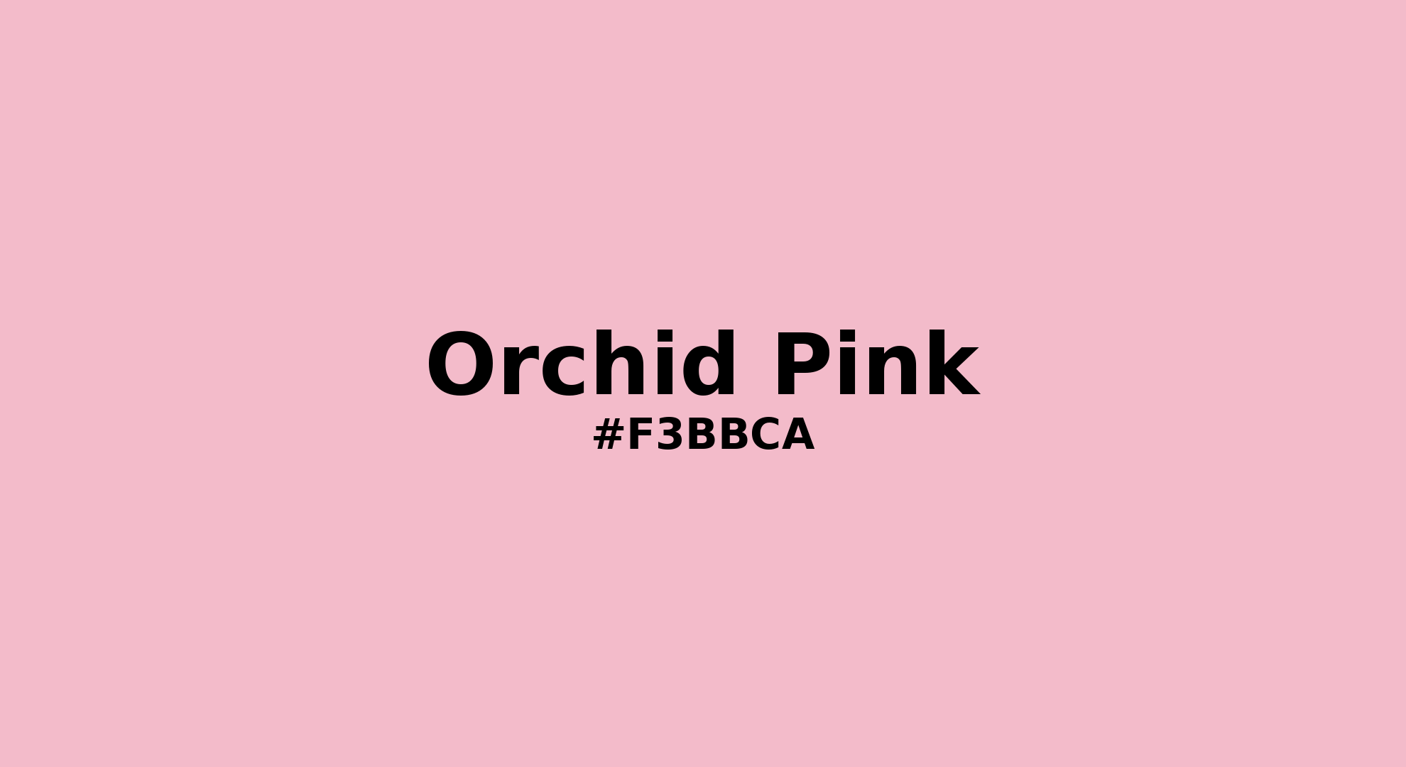 Discover the beautiful color name "Orchid Pink" for Pantone 13-2010 Tcx Orchid Pink Color | Hex color Code #f3bbca. Perfect color naming reference for designers and developers. #colorname #colortheory #design #f3bbca