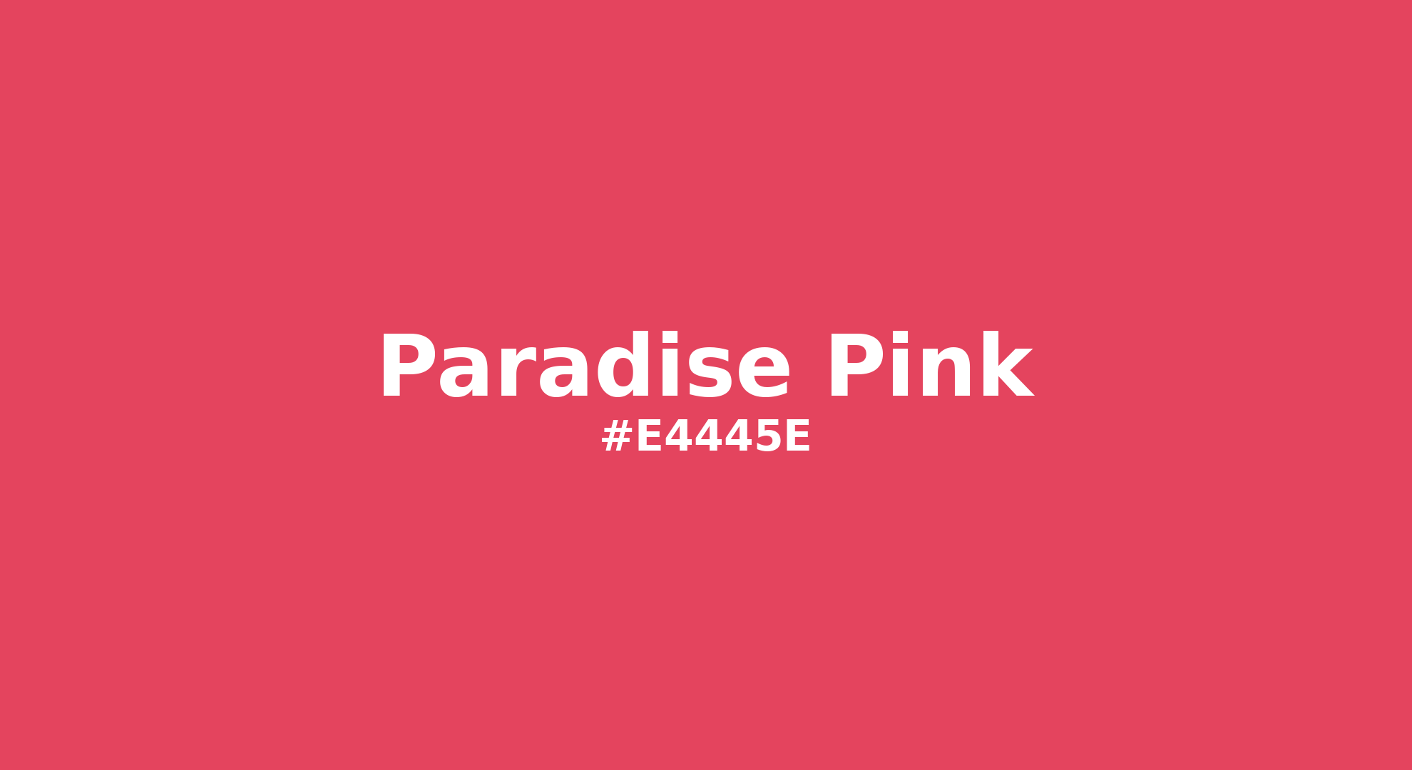 Hex Color #e4445e | Printing Match PANTONE 17-1755 TCX | Color