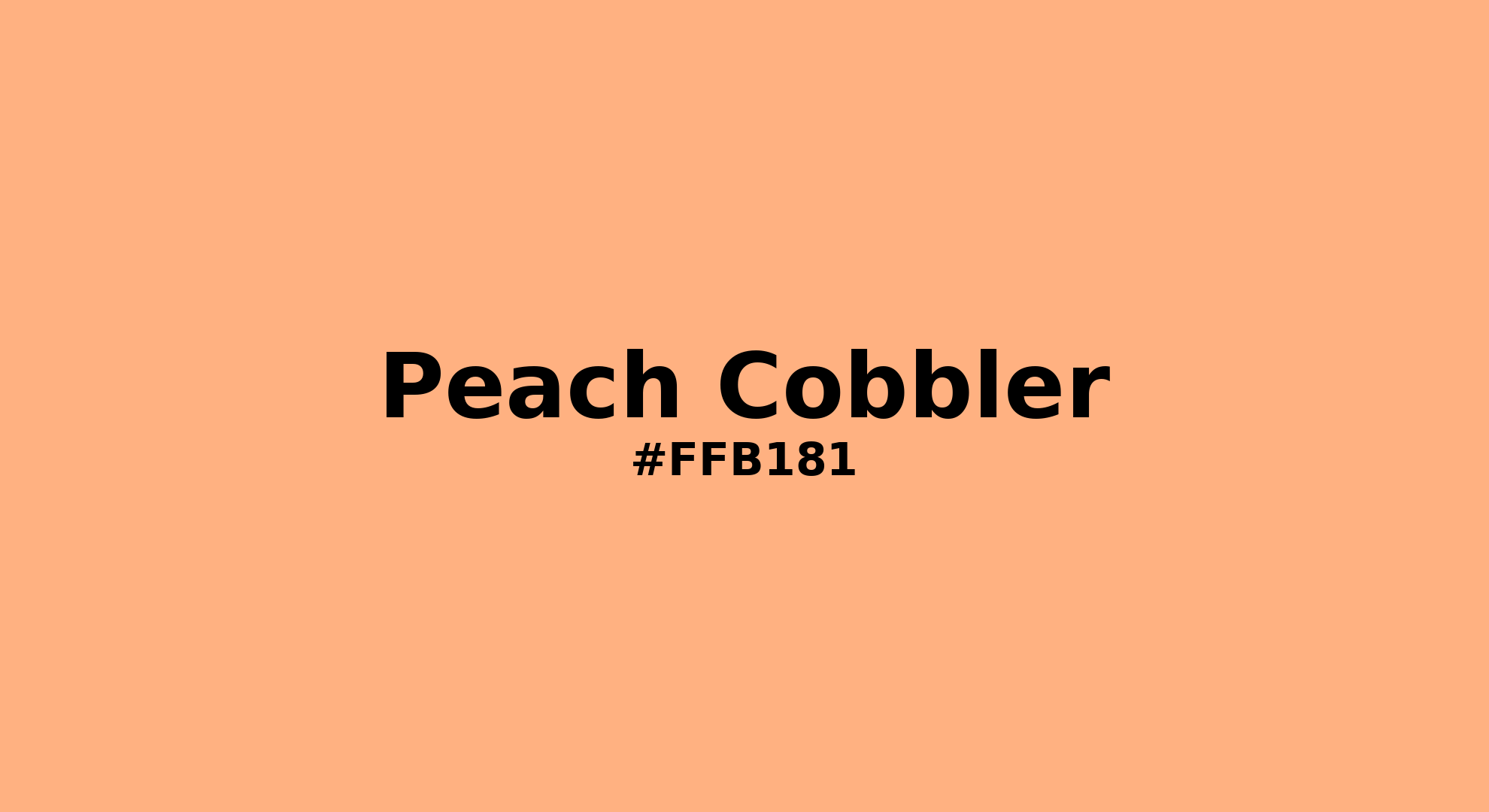Discover the beautiful color name "Peach Cobbler" for Pantone 14-1231 Tcx Peach Cobbler Color | Hex color Code #ffb181. Perfect color naming reference for designers and developers. #colorname #colortheory #design #ffb181