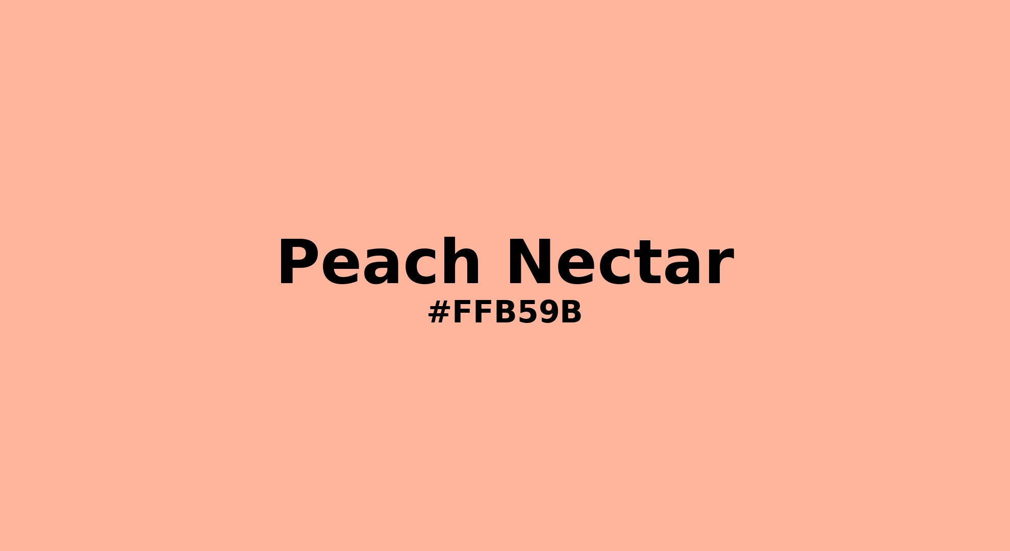 Discover the beautiful color name "Peach Nectar" for Pantone 14-1228 Tcx Peach Nectar Color | Hex color Code #ffb59b. Perfect color naming reference for designers and developers. #colorname #colortheory #design #ffb59b