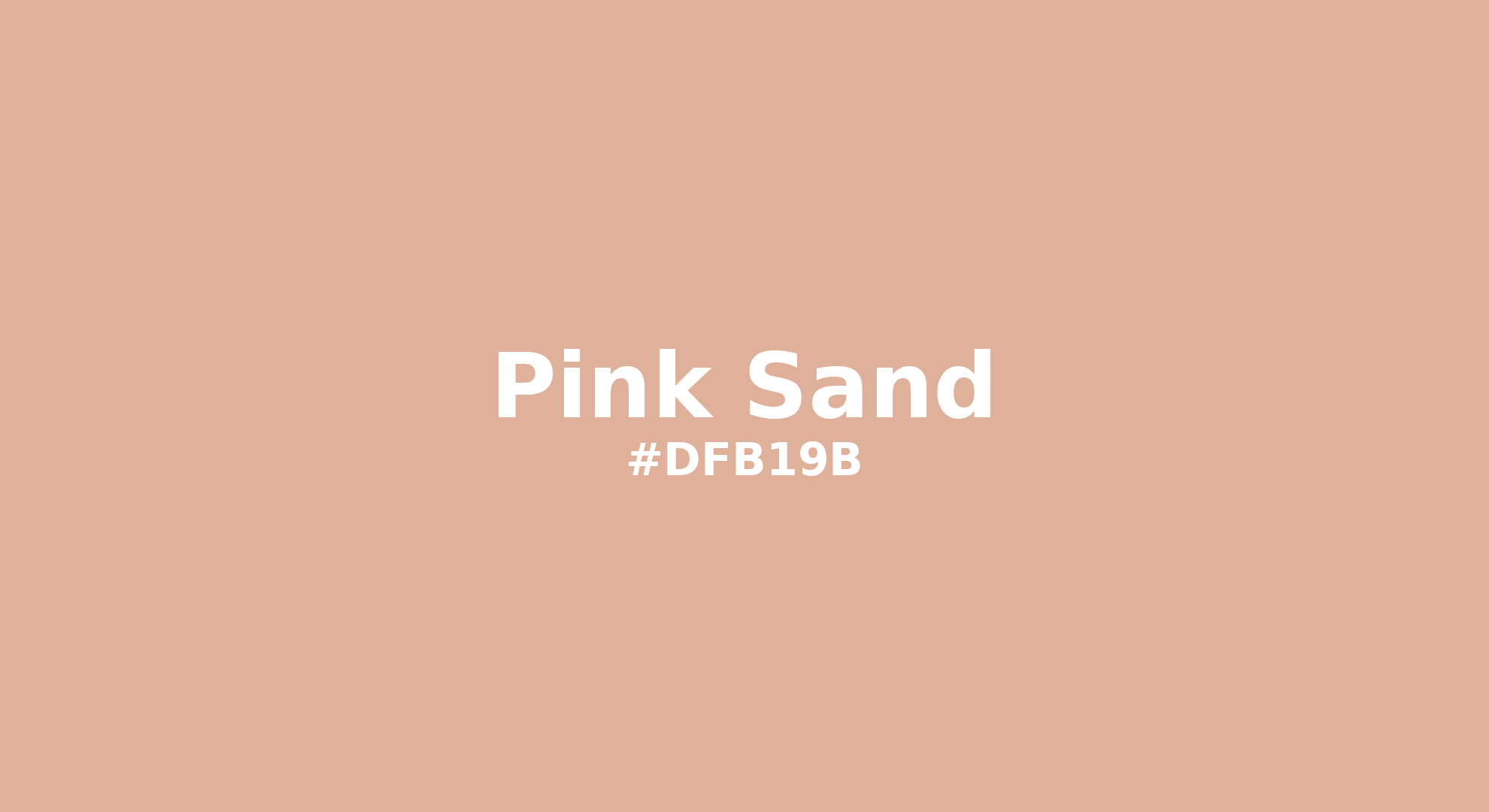 Discover the beautiful color name "Pink Sand" for Pantone 15-1318 Tcx Pink Sand Color | Hex color Code #dfb19b. Perfect color naming reference for designers and developers. #colorname #colortheory #design #dfb19b