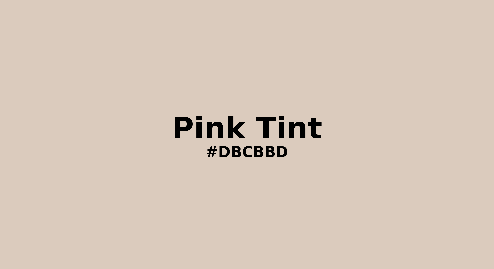 Discover the beautiful color name "Pink Tint" for Pantone 12-1404 Tcx Pink Tint Color | Hex color Code #dbcbbd. Perfect color naming reference for designers and developers. #colorname #colortheory #design #dbcbbd