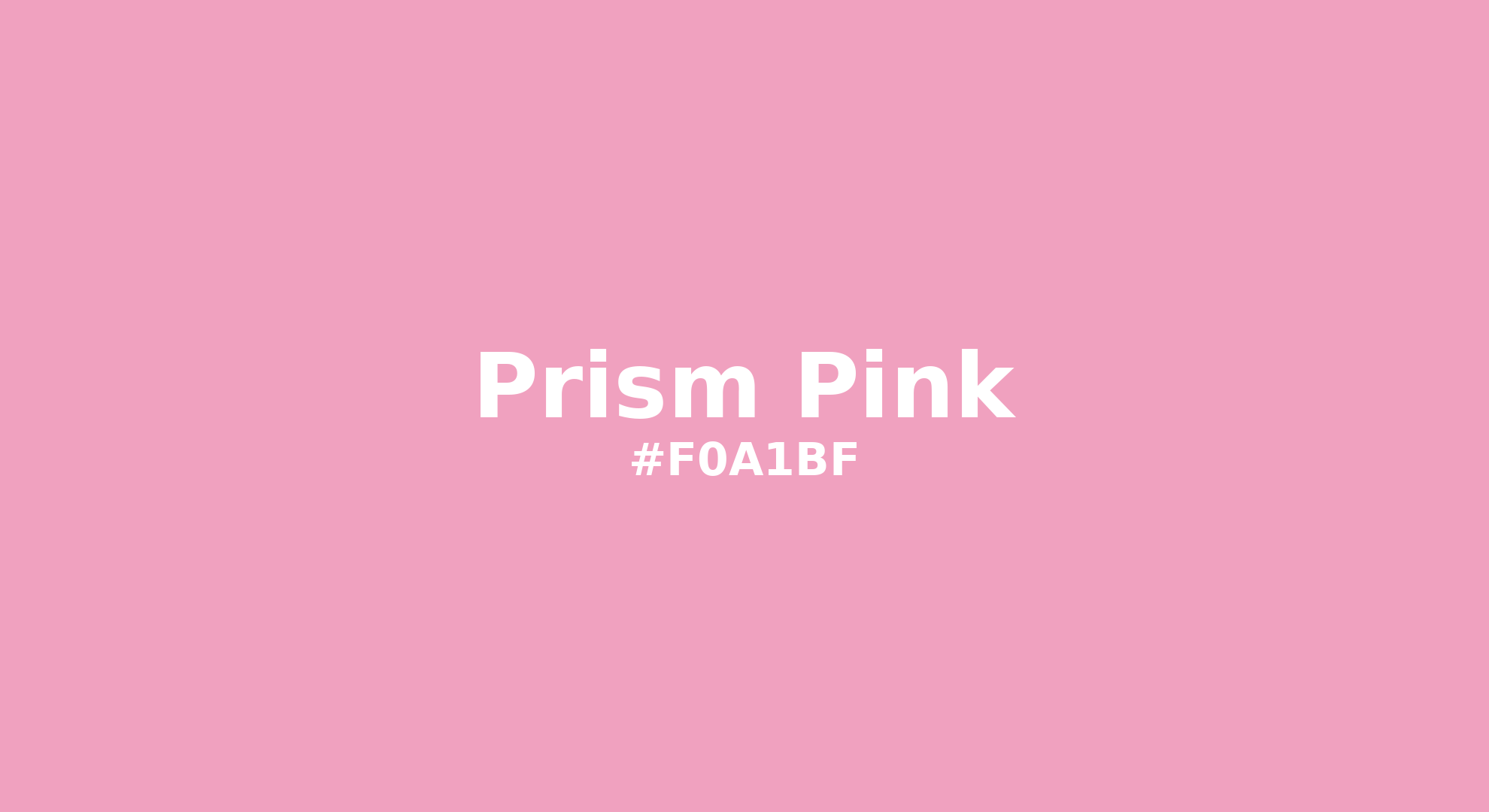 Discover the beautiful color name "Prism Pink" for Pantone 14-2311 Tcx Prism Pink Color | Hex color Code #f0a1bf. Perfect color naming reference for designers and developers. #colorname #colortheory #design #f0a1bf