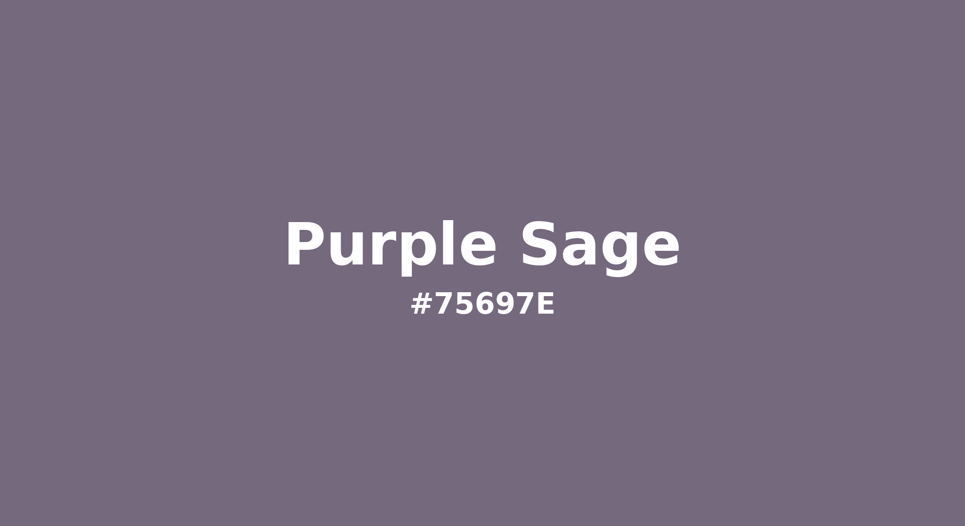 Discover the beautiful color name "Purple Sage" for Pantone 18-3712 Tcx Purple Sage Color | Hex color Code #75697e. Perfect color naming reference for designers and developers. #colorname #colortheory #design #75697e