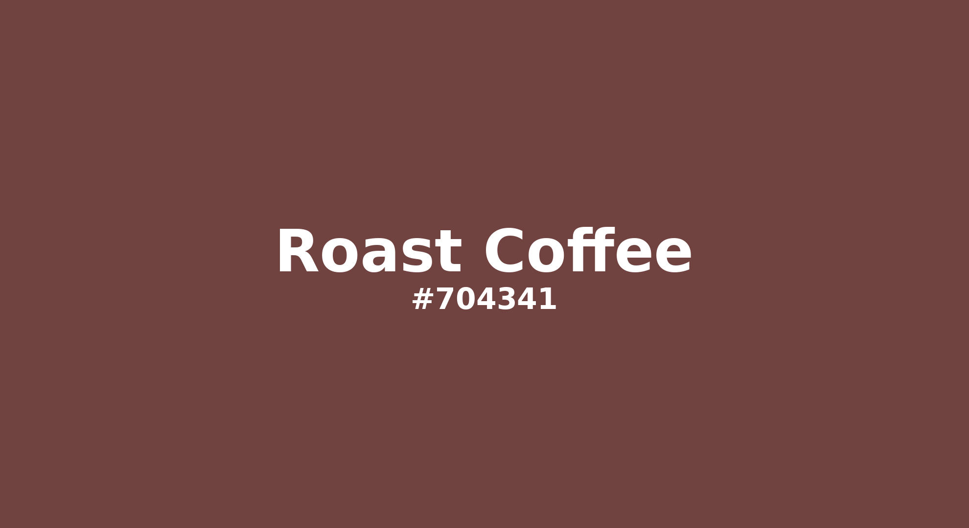 Discover the beautiful color name "Roast Coffee" for  Roast Coffee Color | Hex 704341. Perfect color naming reference for designers and developers. #colorname #colortheory #design #704341