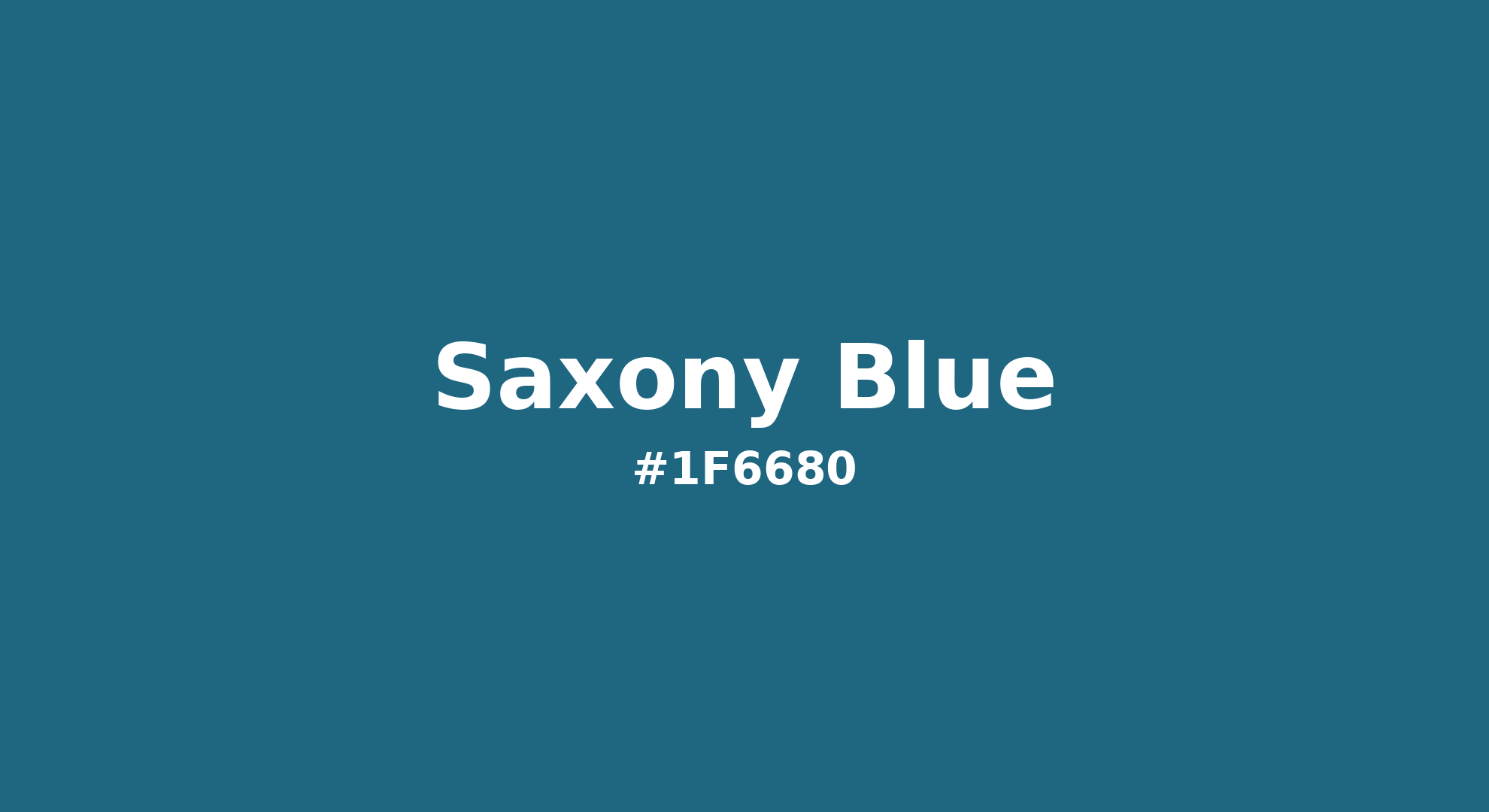 Discover the beautiful color name "Saxony Blue" for Pantone 18-4225 Tcx Saxony Blue Color | Hex color Code #1f6680. Perfect color naming reference for designers and developers. #colorname #colortheory #design #1f6680