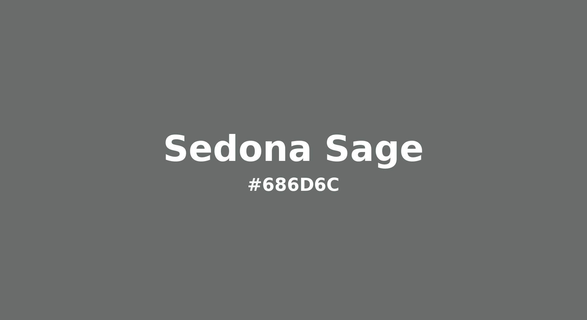 Discover the beautiful color name "Sedona Sage" for Pantone 18-5105 Tcx Sedona Sage Color | Hex color Code #686d6c. Perfect color naming reference for designers and developers. #colorname #colortheory #design #686d6c