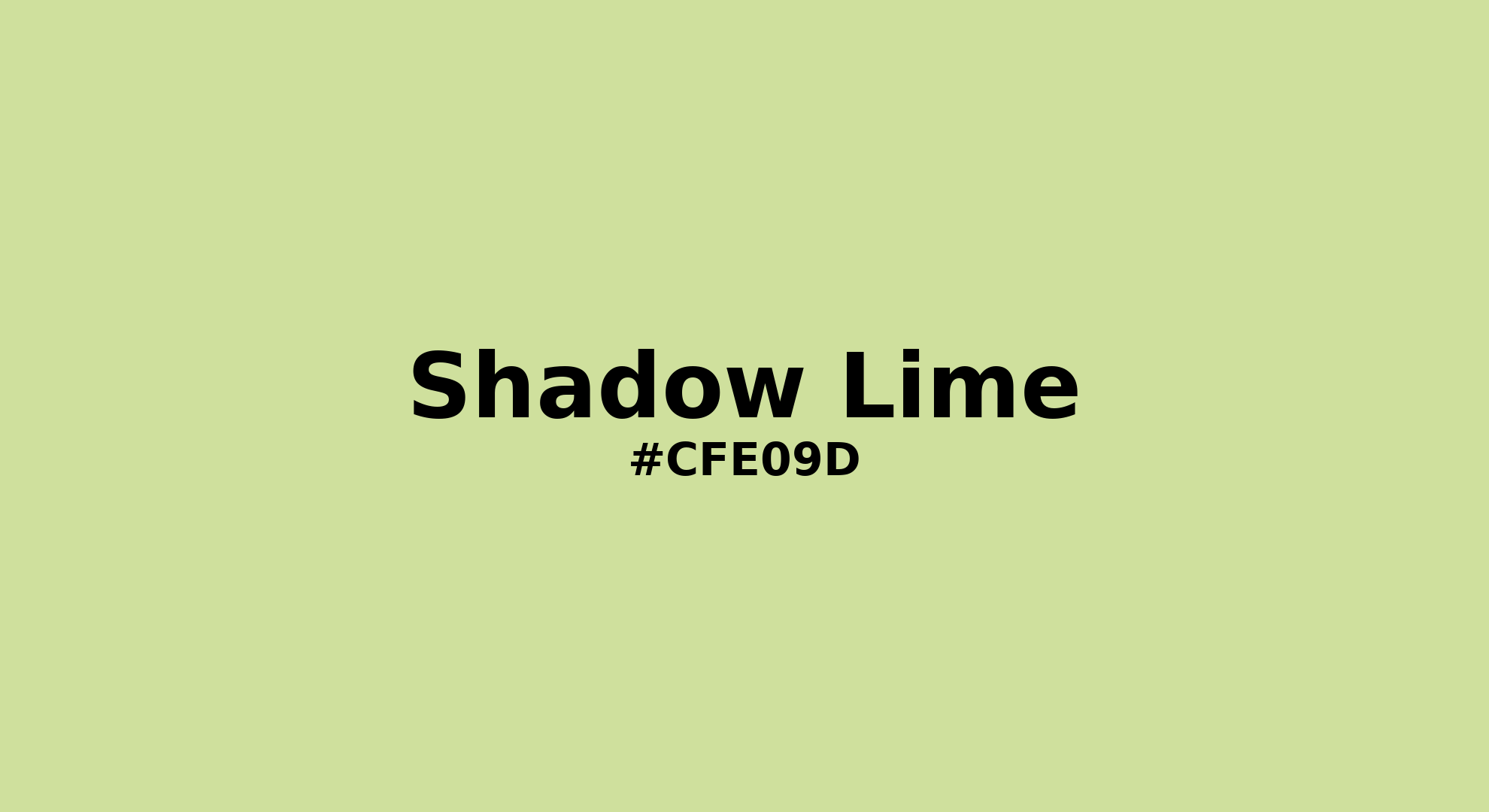 Discover the beautiful color name "Shadow Lime" for Pantone 13-0319 Tcx Shadow Lime Color | Hex color Code #cfe09d. Perfect color naming reference for designers and developers. #colorname #colortheory #design #cfe09d