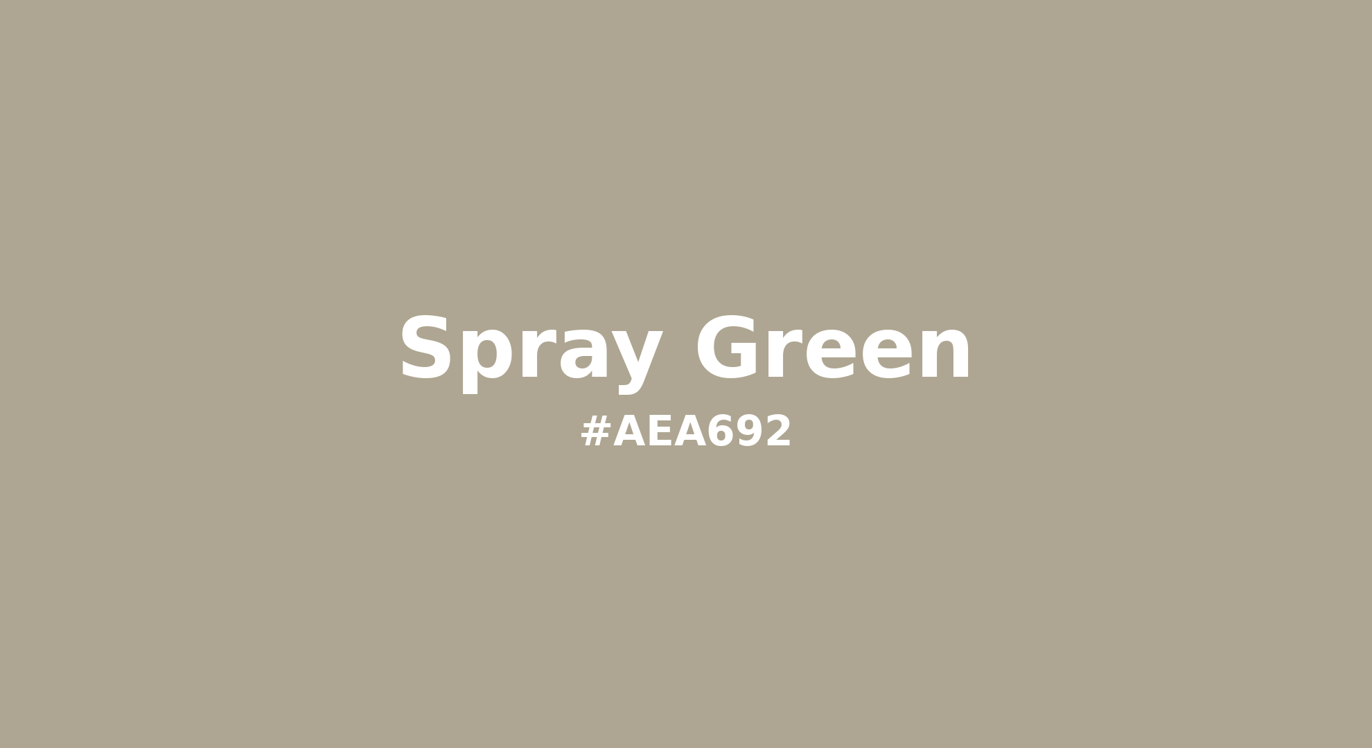 Discover the beautiful color name "Spray Green" for Pantone 15-0309 Tcx Spray Green Color | Hex color Code #aea692. Perfect color naming reference for designers and developers. #colorname #colortheory #design #aea692