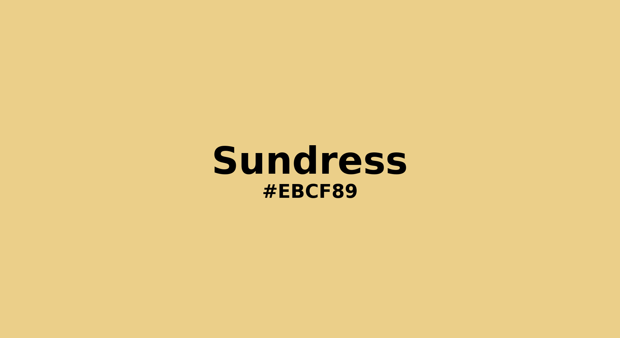 Hex Color #ebcf89 | Printing Match PANTONE 12-0729 TCX | Color