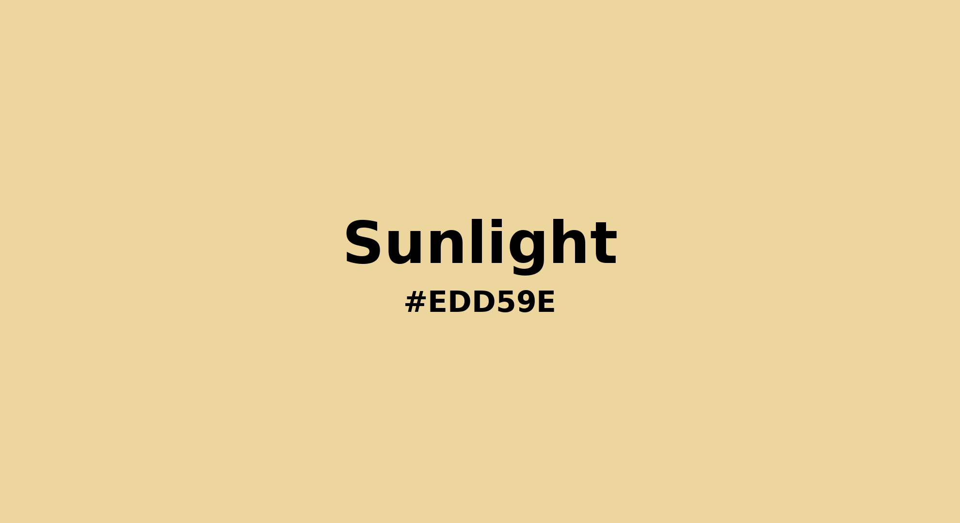 Discover the beautiful color name "Sunlight" for Pantone 13-0822 Tcx Sunlight Color | Hex color Code #edd59e. Perfect color naming reference for designers and developers. #colorname #colortheory #design #edd59e