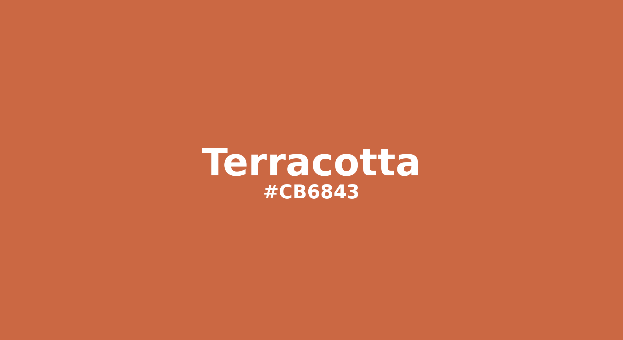 Terracotta Color | cb6843 | Color conversion CMYK | Hsl | Rgb