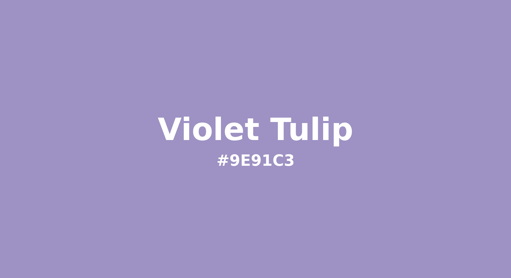 Discover the beautiful color name "Violet Tulip" for Pantone 16-3823 Tcx Violet Tulip Color | Hex color Code #9e91c3. Perfect color naming reference for designers and developers. #colorname #colortheory #design #9e91c3