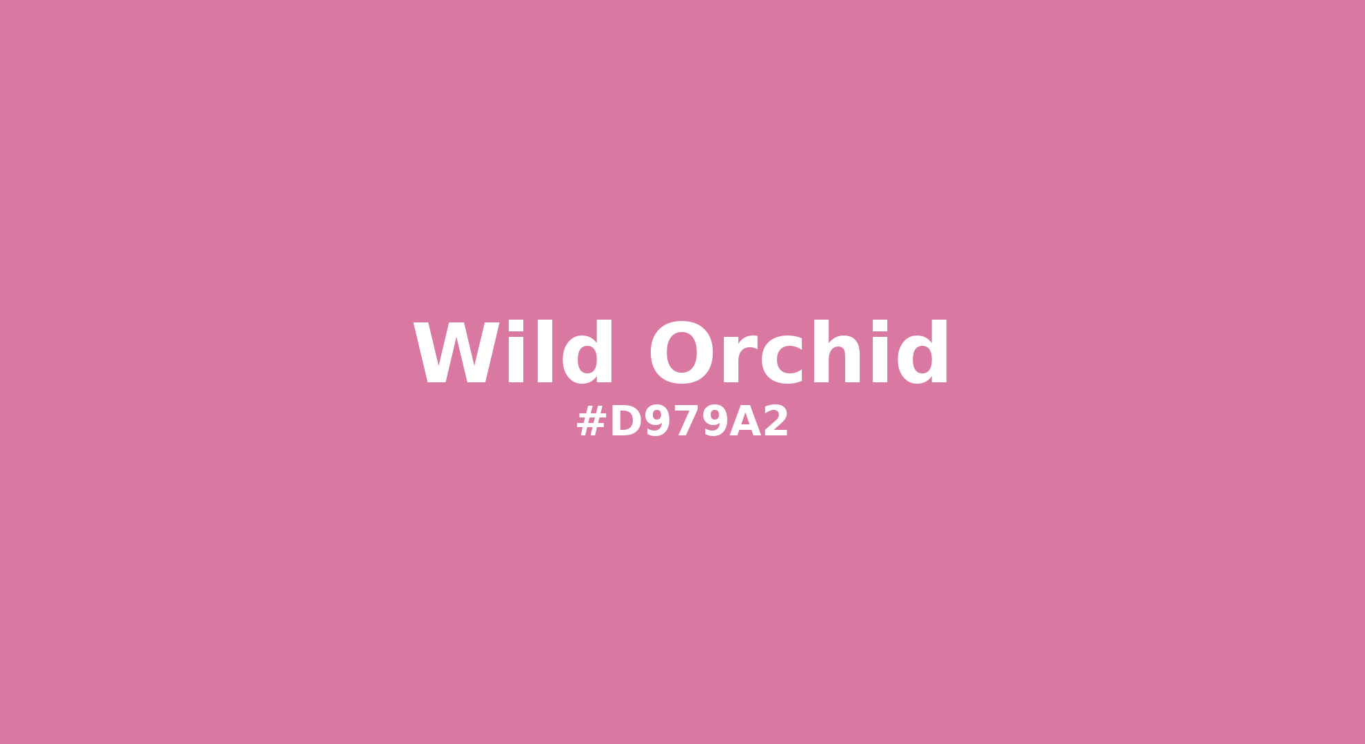 Discover the beautiful color name "Wild Orchid" for Pantone 16-2120 Tcx Wild Orchid Color | Hex color Code #d979a2. Perfect color naming reference for designers and developers. #colorname #colortheory #design #d979a2