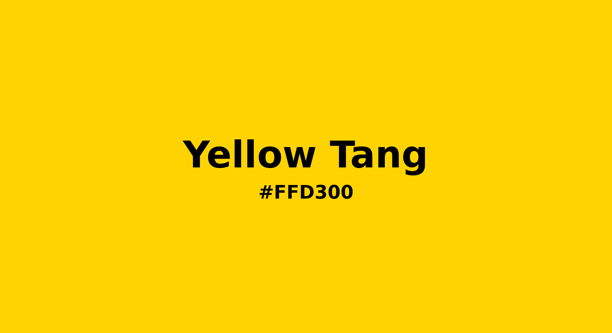 Discover the beautiful color name "Yellow Tang" for Pantone 14-0760 Tpx Cyber Yellow Color | Hex color Code #ffd300. Perfect color naming reference for designers and developers. #colorname #colortheory #design #ffd300