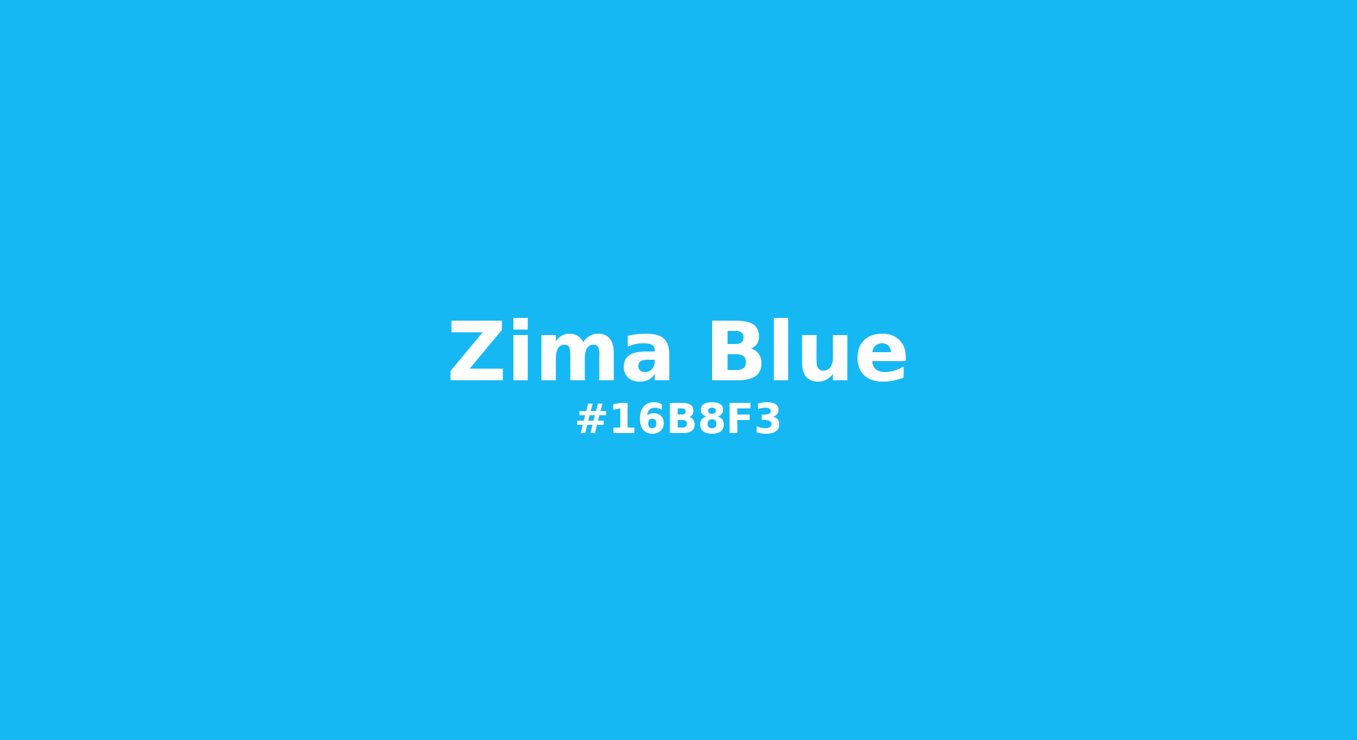 Zima Blue Color | 16b8f3 | Color conversion CMYK | Hsl | Rgb