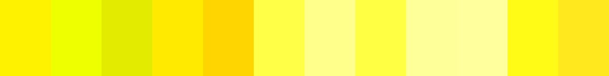 125 Yellow Color Palettes