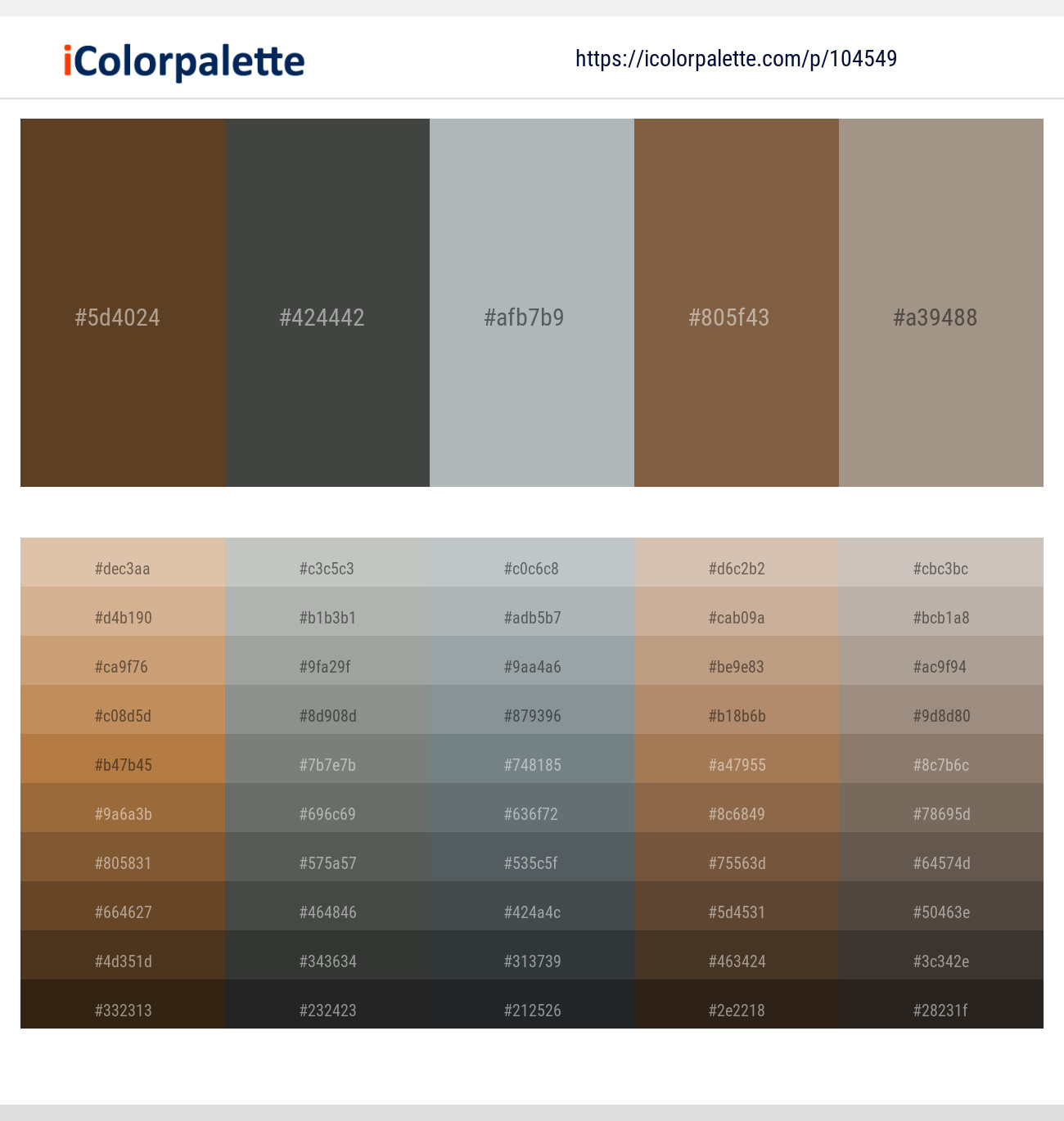 195599 Color Palettes | iColorpalette