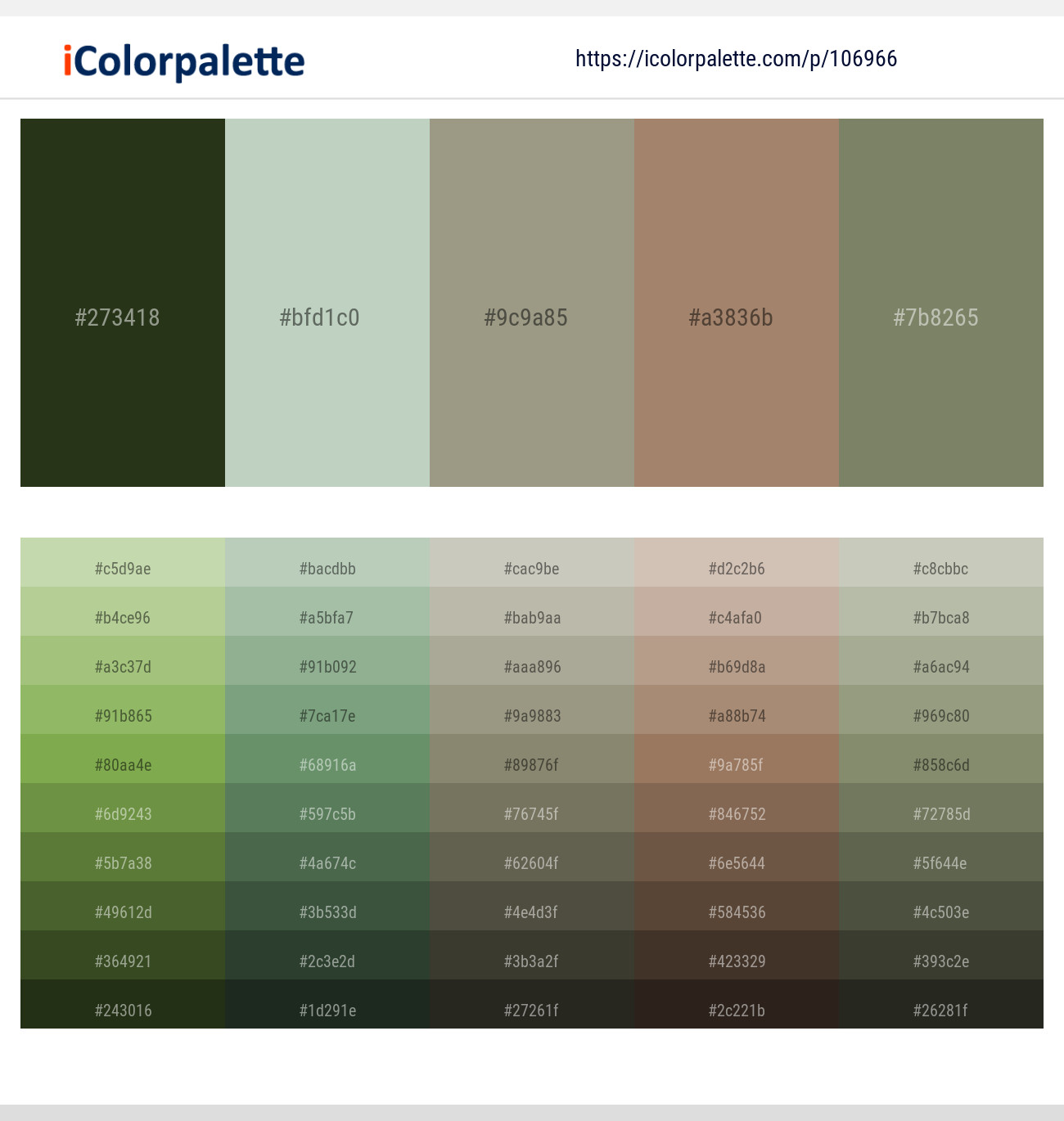 1+ Pale Leaf And Sandal Color Palettes & Gradient Ideas | iColorPalette