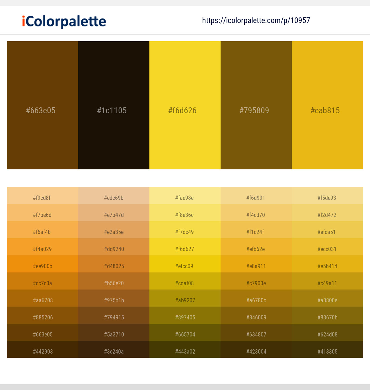 1095745 Gold Color Palettes