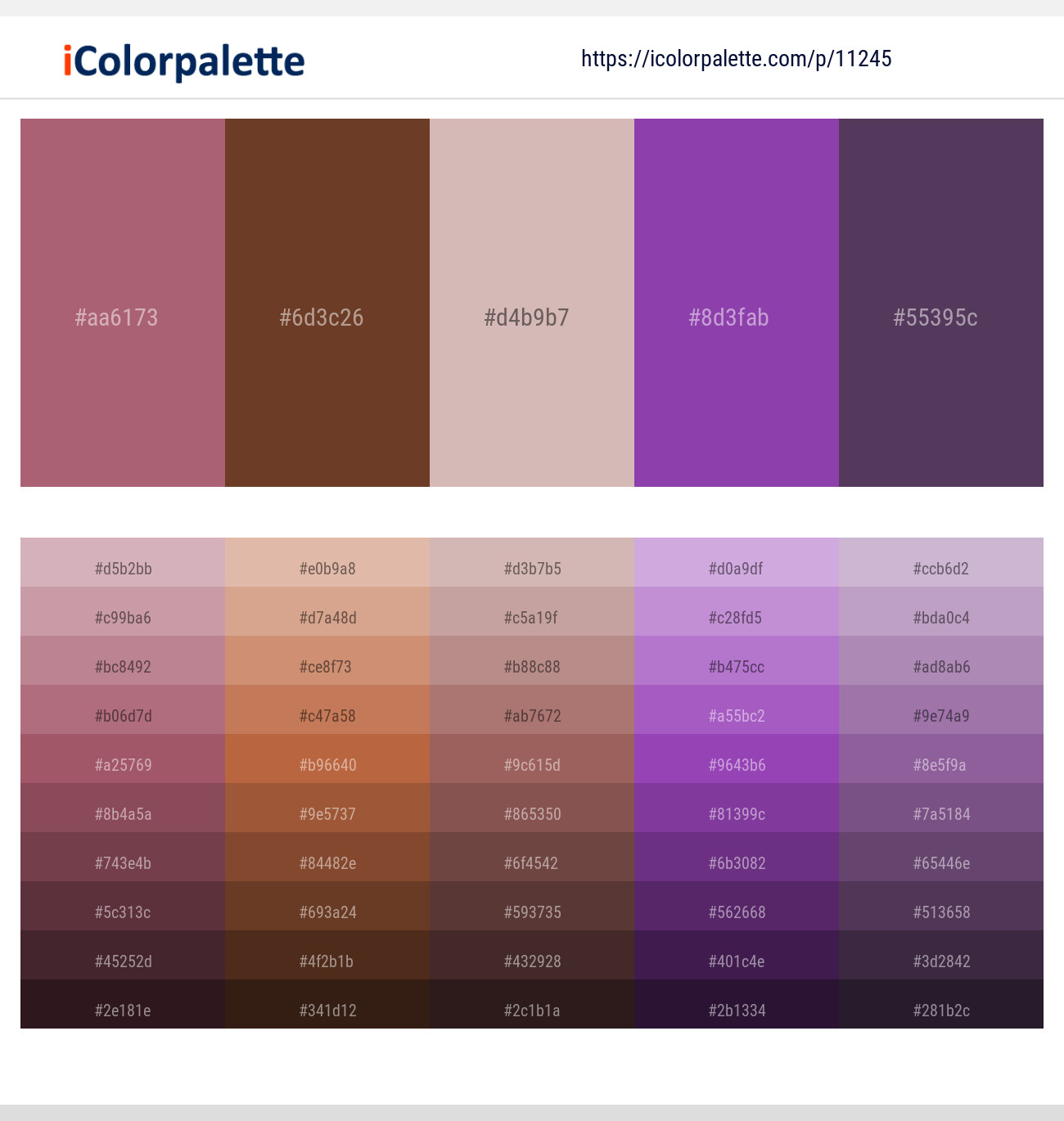 Tapestry – Pickled Bean – Clam Shell – Vivid Violet – Voodoo Color ...
