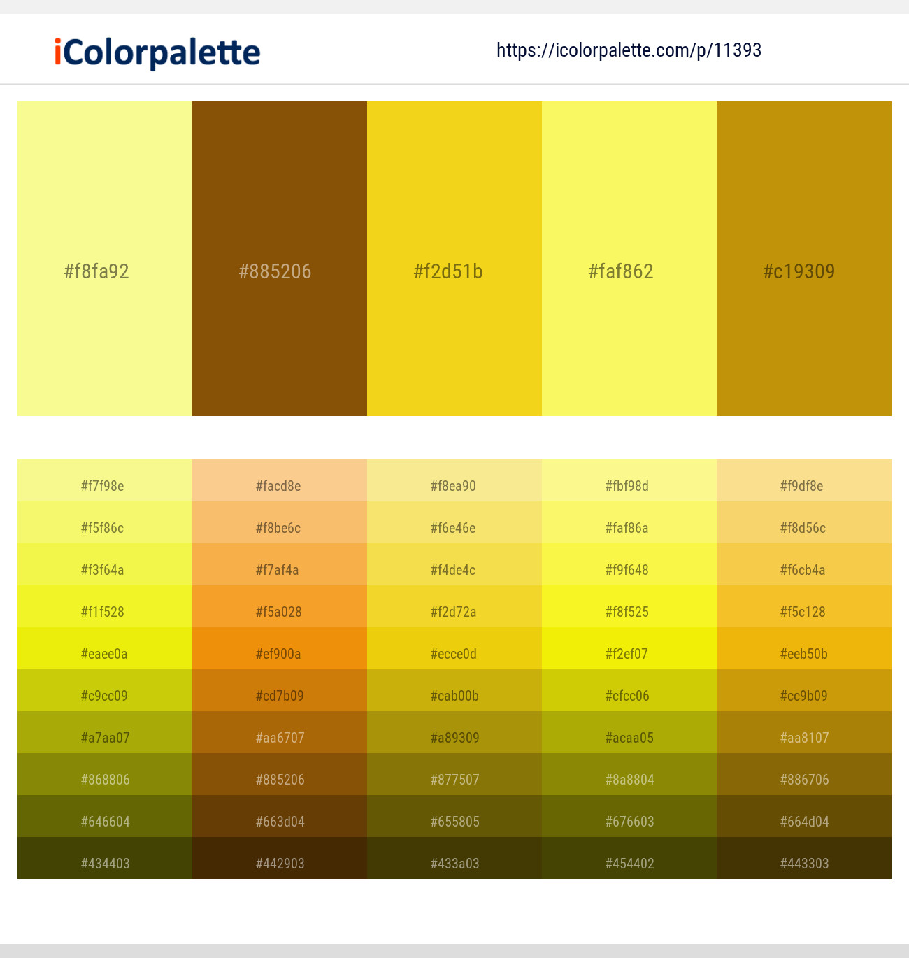 1139345 Gold Color Palettes