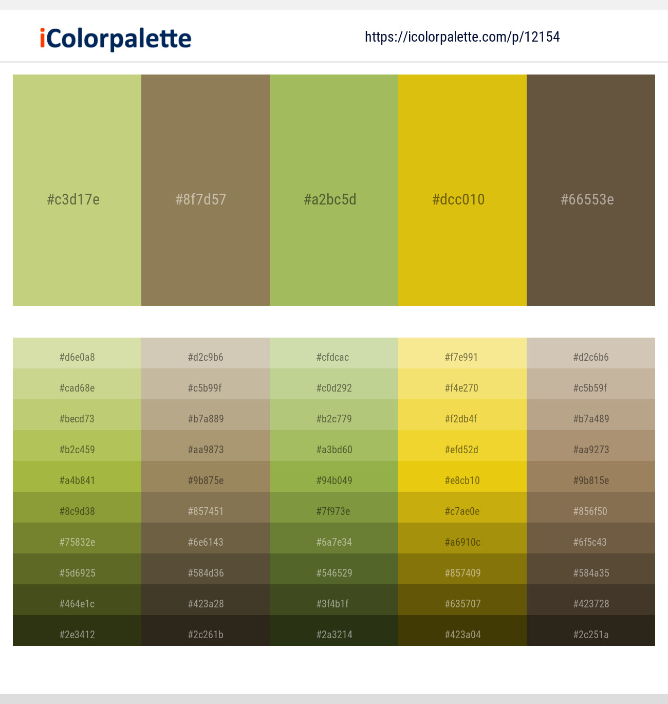 Wild Willow – Domino – Celery – Gold Tips – Tobacco Brown Color scheme