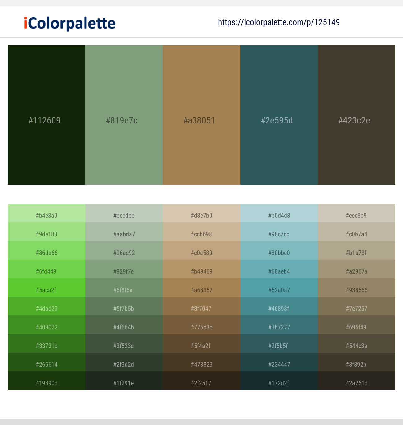 Deep Forest Green – Amulet – Limed Oak – Spectra – Taupe Color scheme