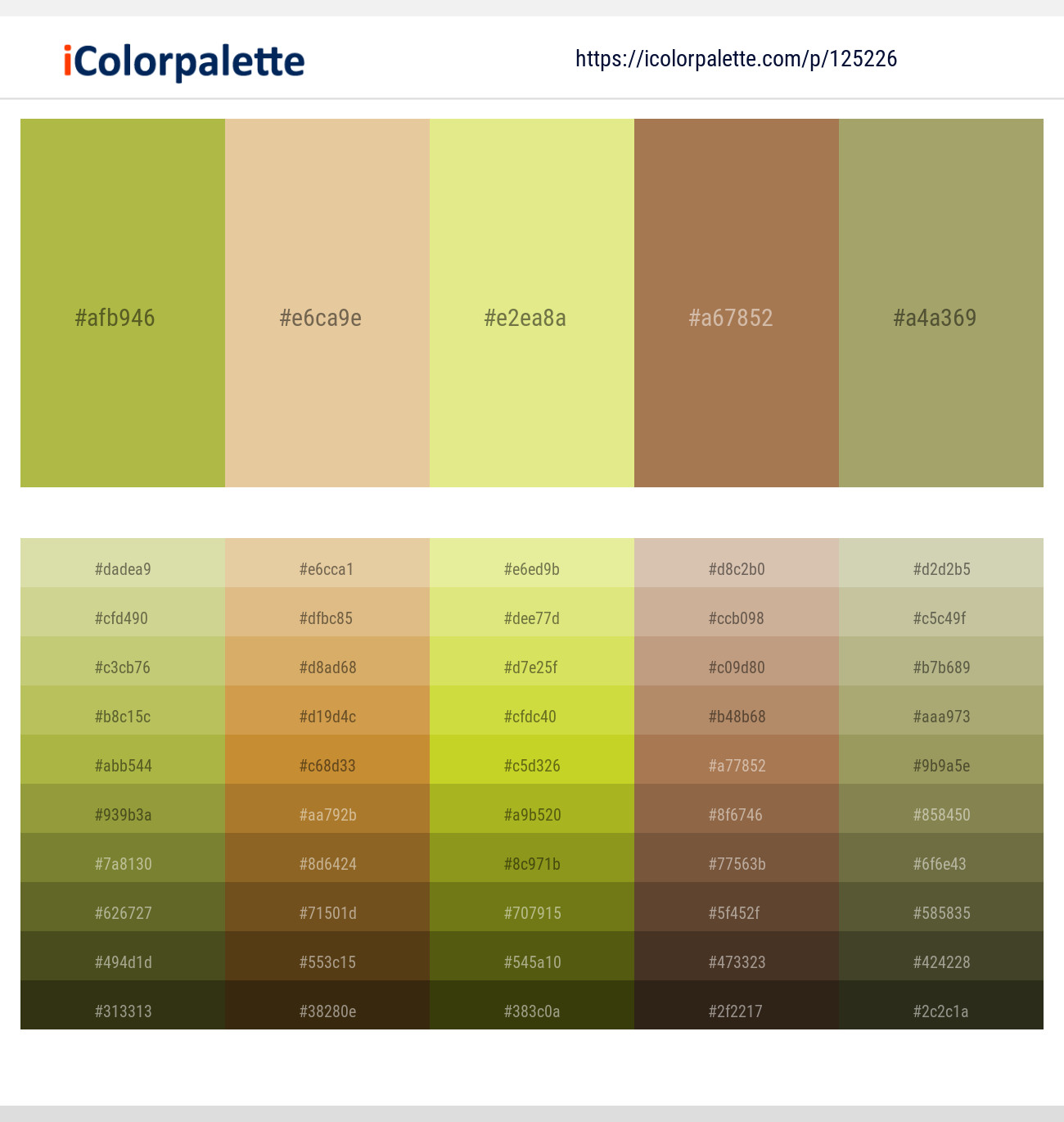 Celery – Zombie – Wild Rice – Limed Oak – Green Smoke Color scheme